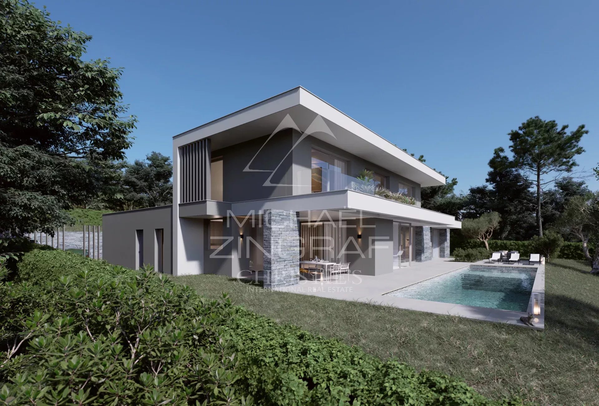 Proche Saint-Paul-de-Vence -  Terrain constructible avec vue panoramique