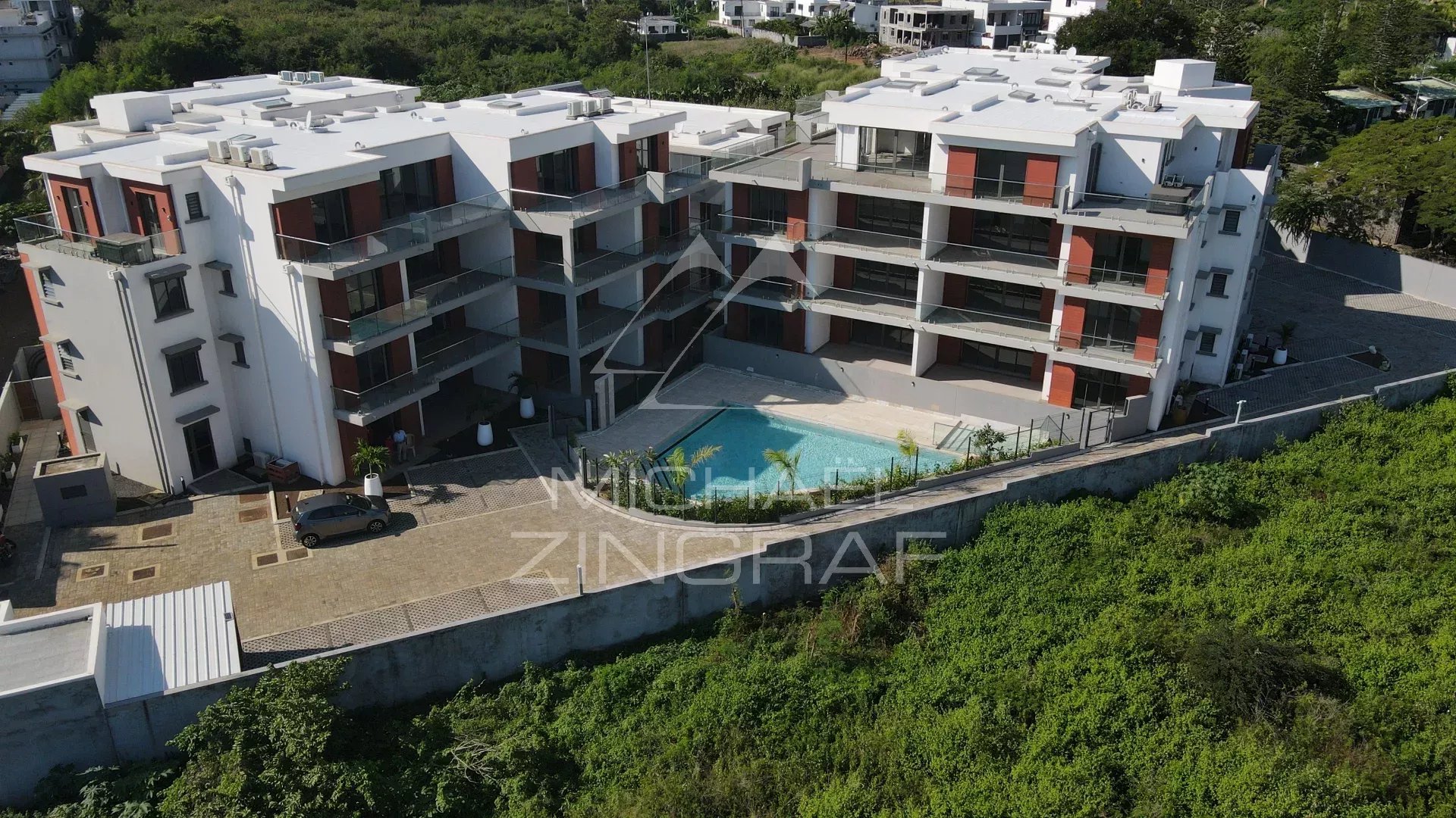 black chair and white table