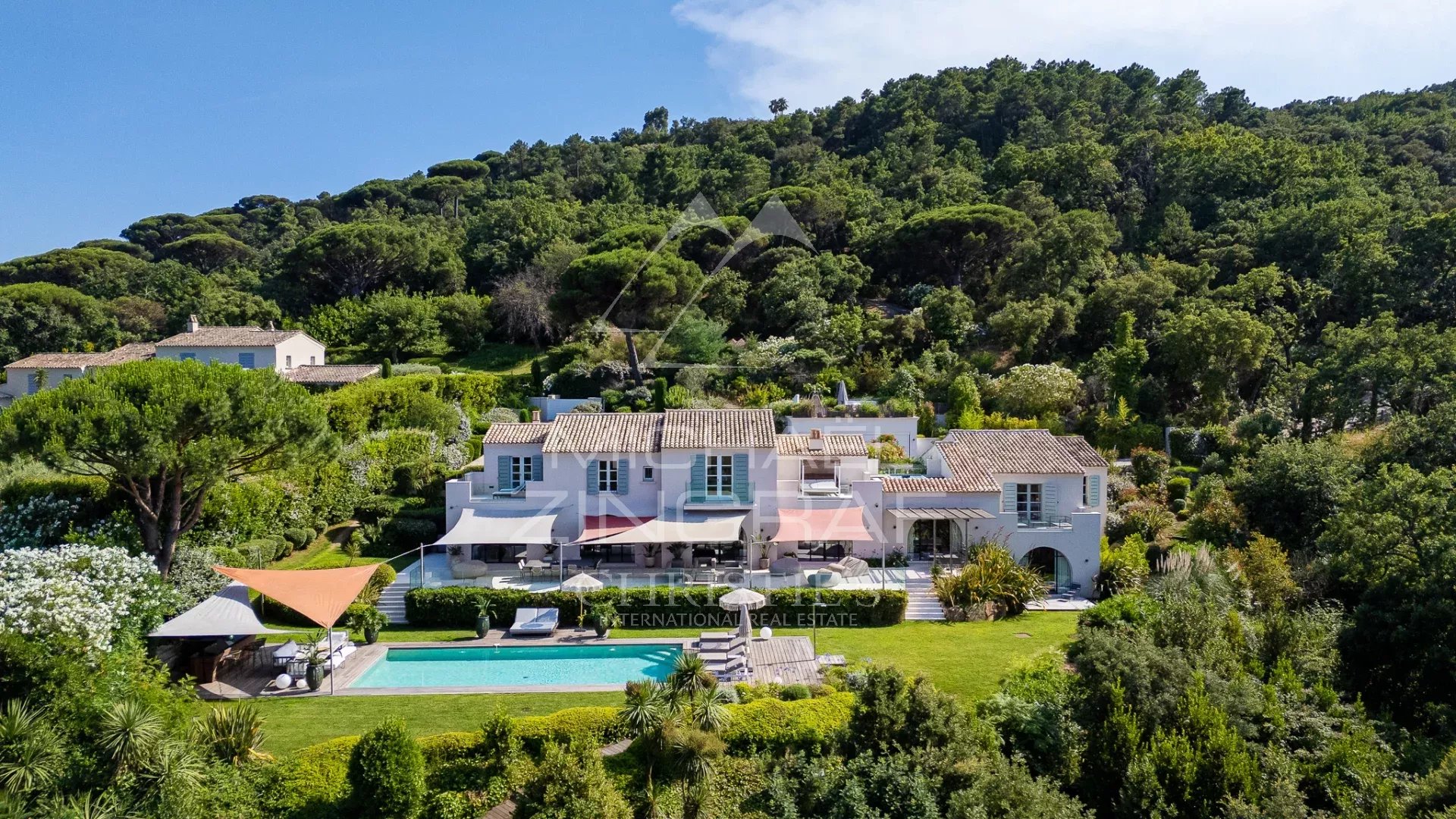black chair and white table