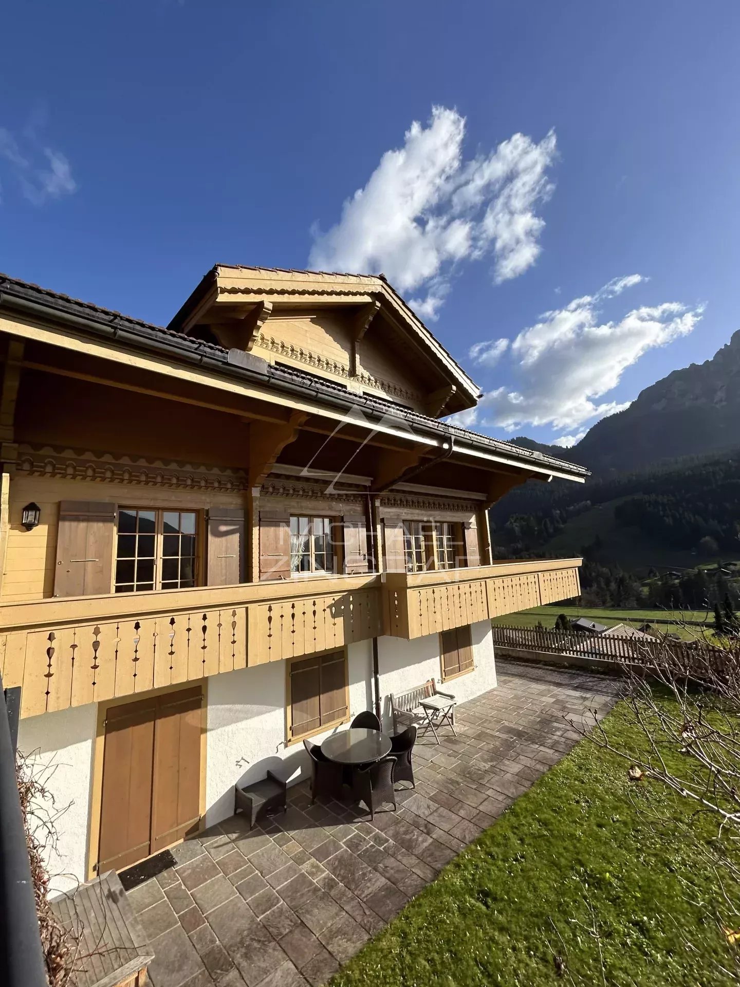 black chair and white table