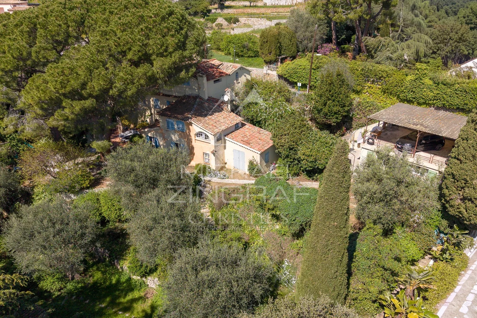 Nice – Haut Gairaut – Charming country house with exceptional land and sea views