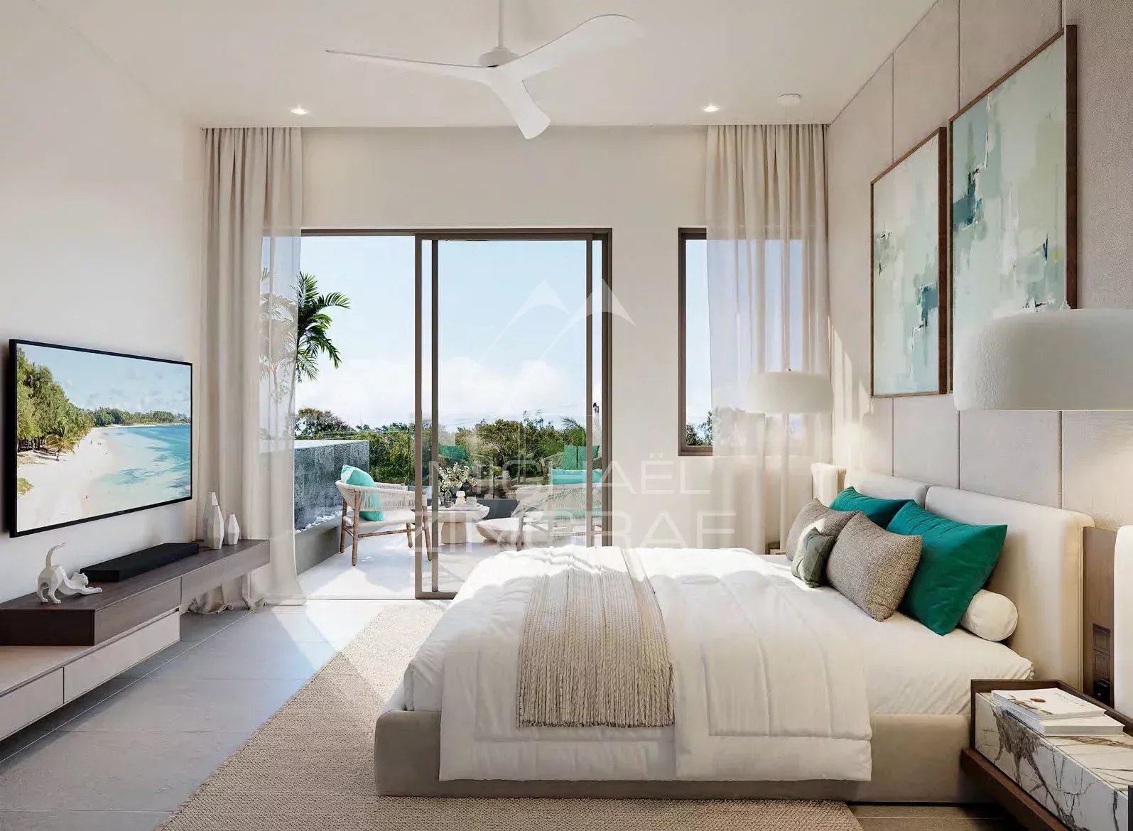 Penthouse de Luxe de 3 Chambres avec Rooftop privée – Belle Mare