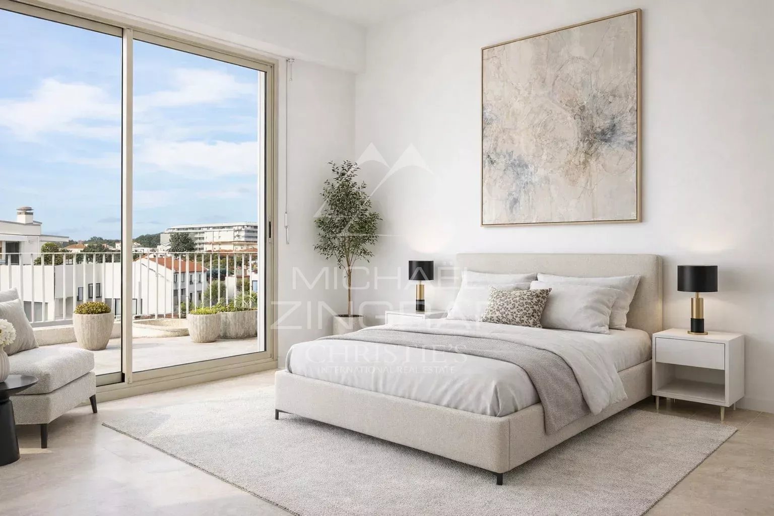 Rare, Penthouse a rénover - Cannes – Vue panoramique