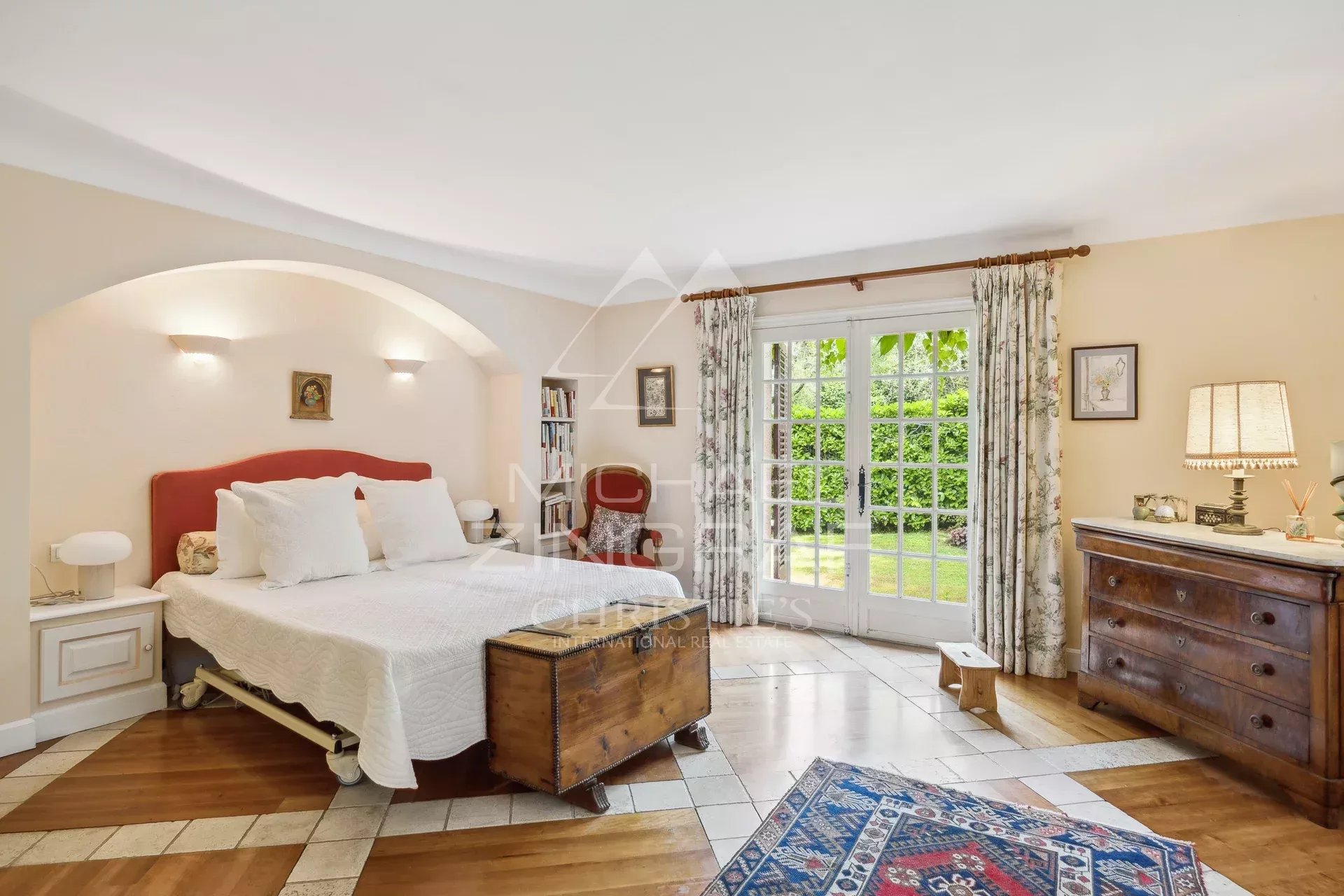 Exceptional estate with private woodland, landscaped grounds, tennis court, and open views