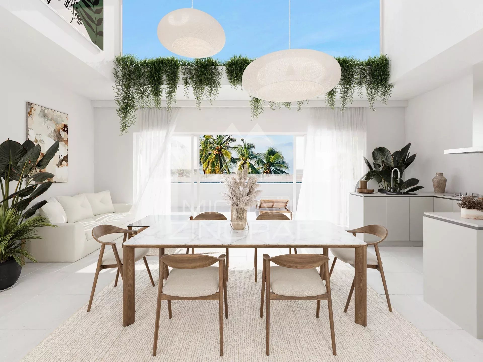 Élégant Appartement de 2 Chambres à Pointe aux Canonniers