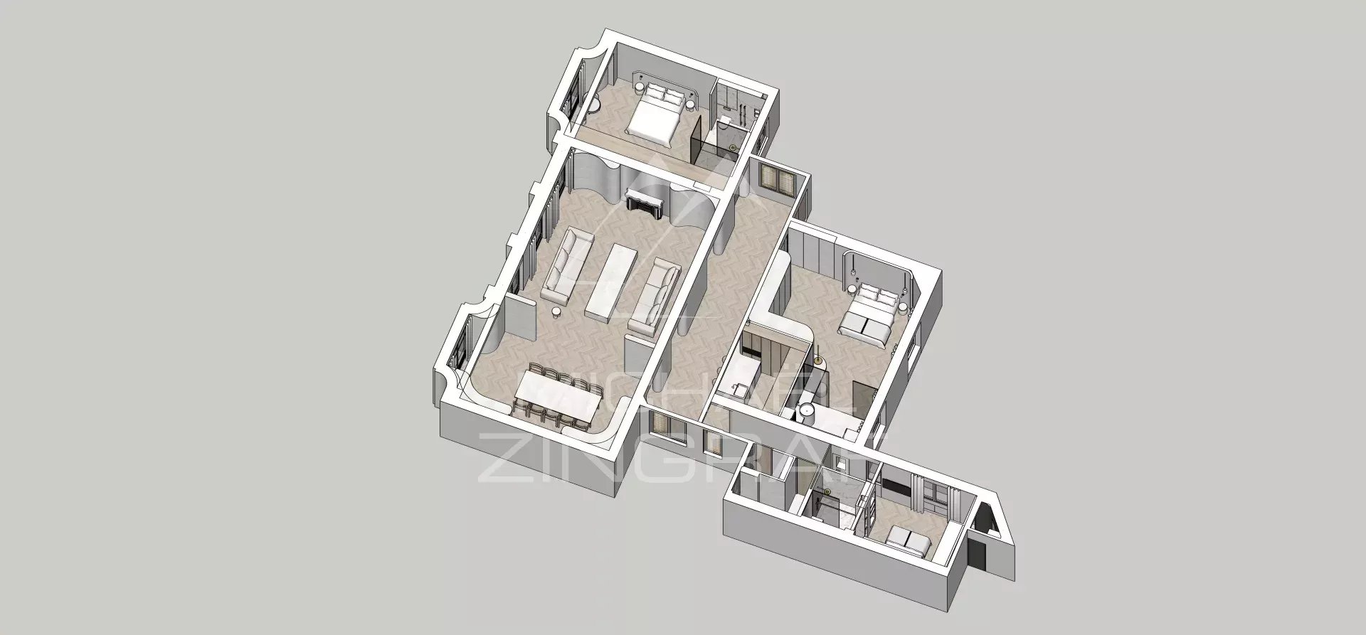 EXCLUSIVITÉ -  AVENUE RAPP - APPARTEMENT DE RÉCEPTION - 3 SUITES