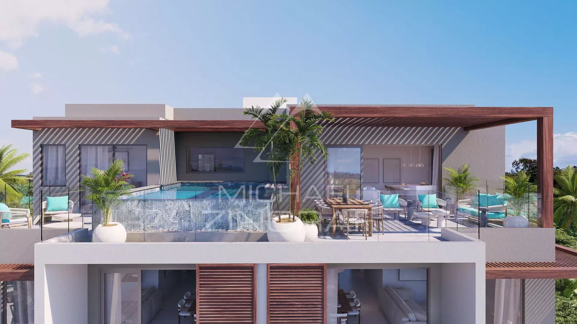 Penthouse de Luxe de 3 Chambres avec Rooftop privée – Belle Mare