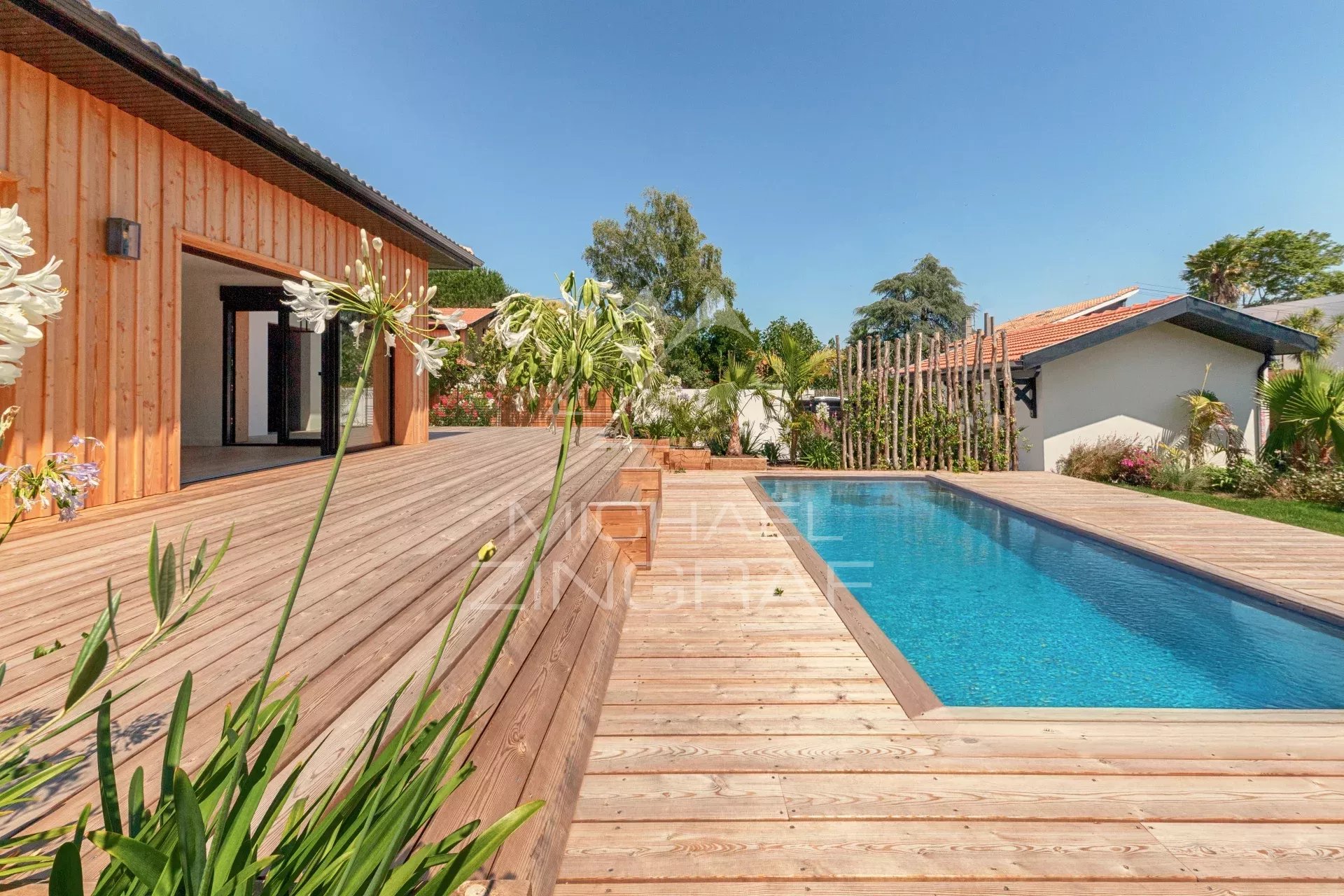 black chair and white table