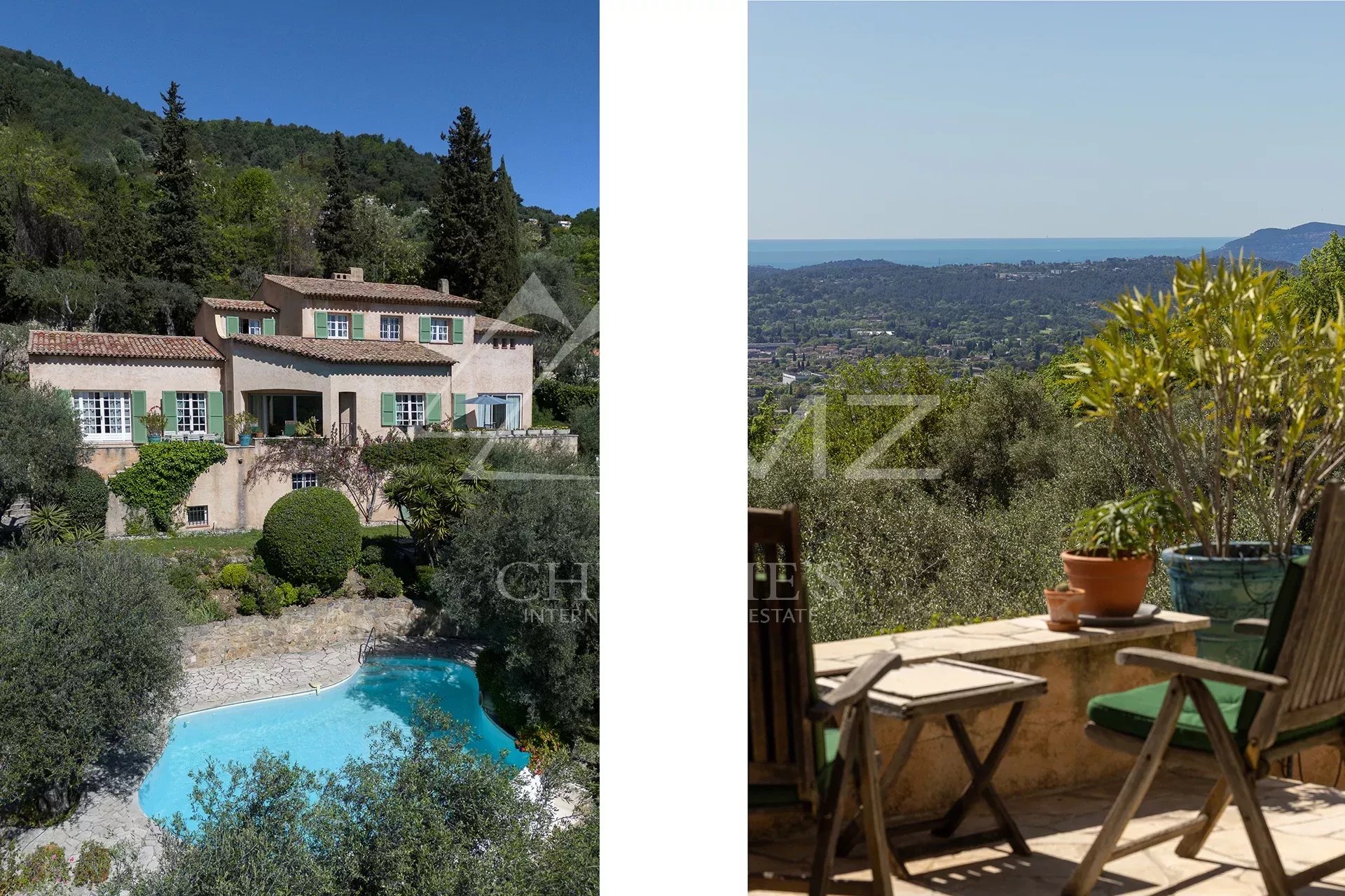 black chair and white table