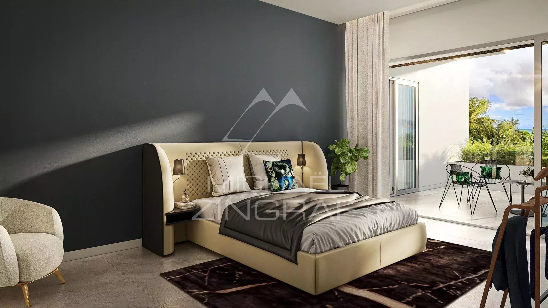 Sky villa with panoramic seaviews in Pereybere