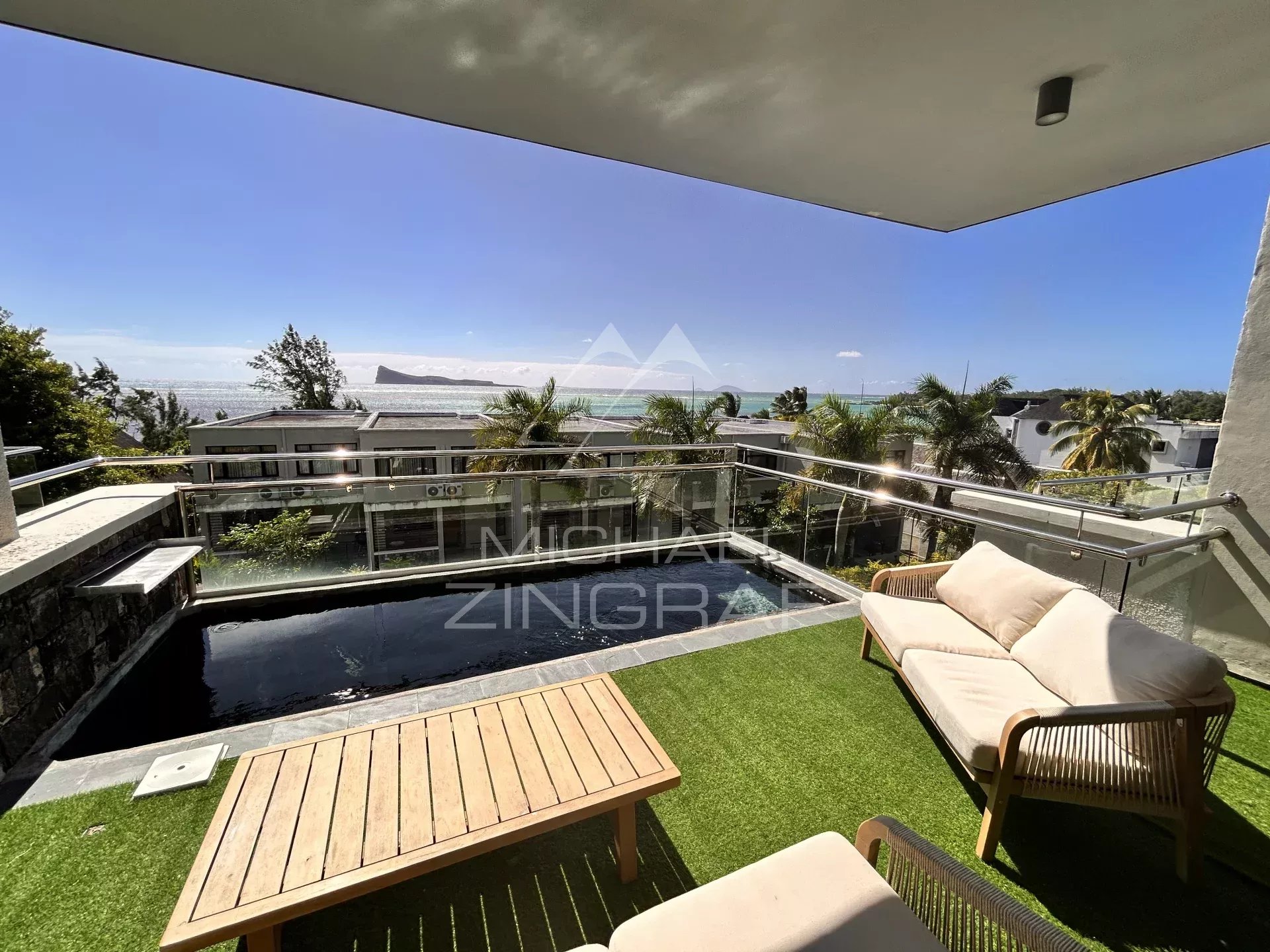 Duplex direkt am Meer in Cap Malheureux