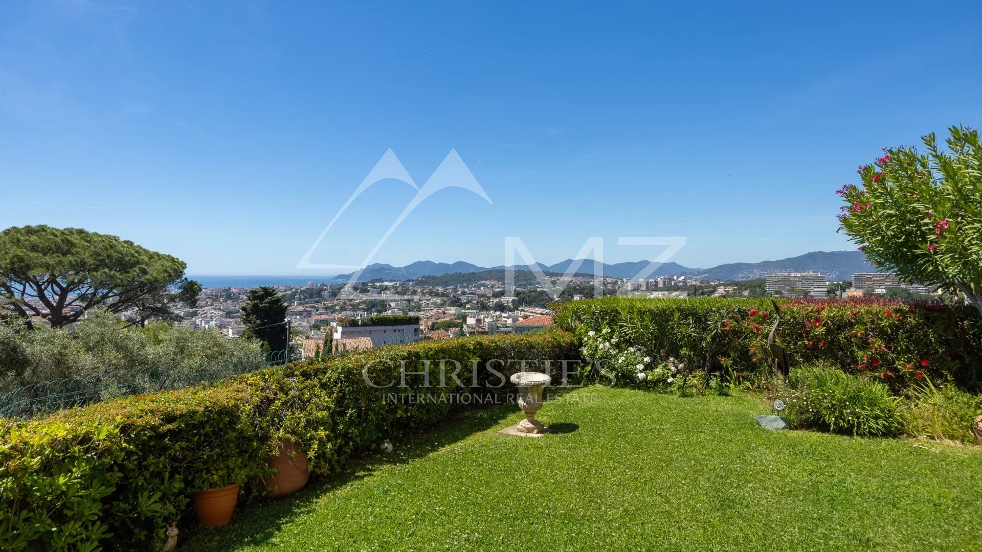 Stunning views from this elevated garden-level flat