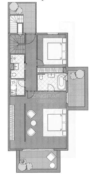 Cap d’Ail - Penthouse vue mer à pied du centre