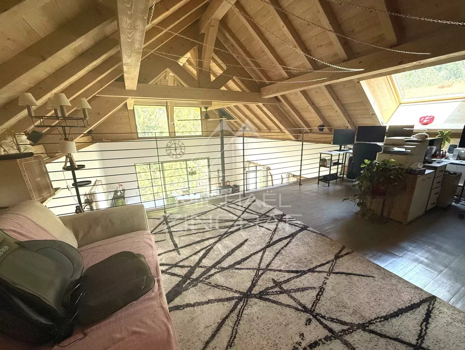 Chalet récent / terrain constuctible dans domaine privé - Nature, calme et vue - Fort rendement locatif - Cordon