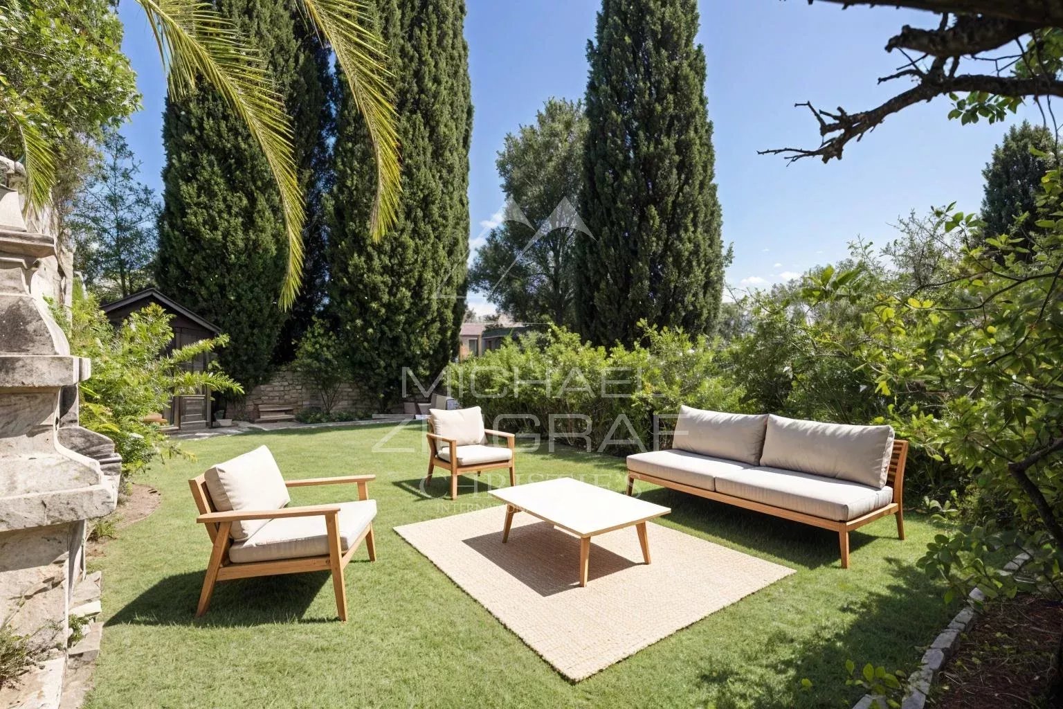 Cannes - Beautiful, quiet apartment with terrace, garden and sea view