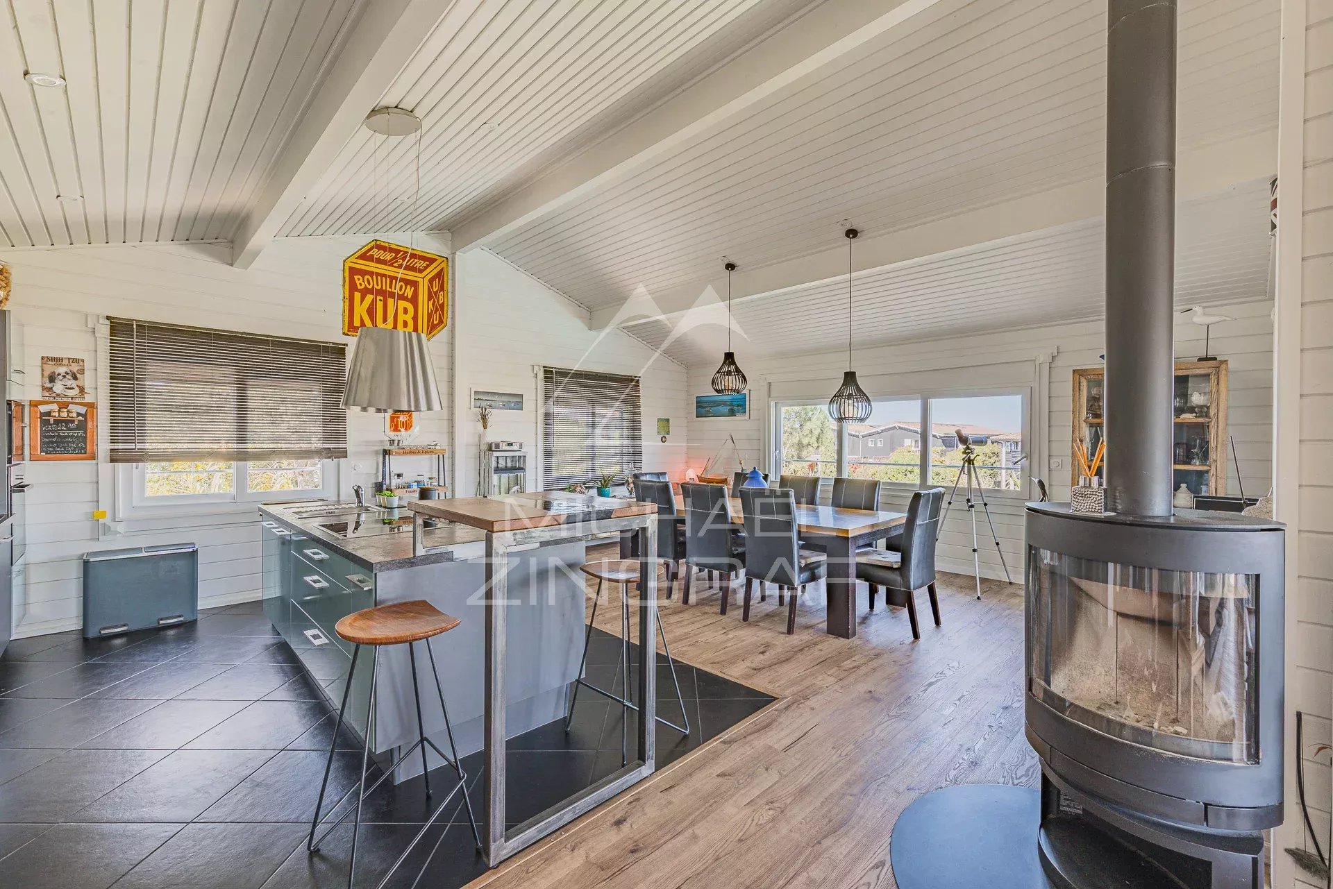 Belle maison proche La Hume avec vue mer