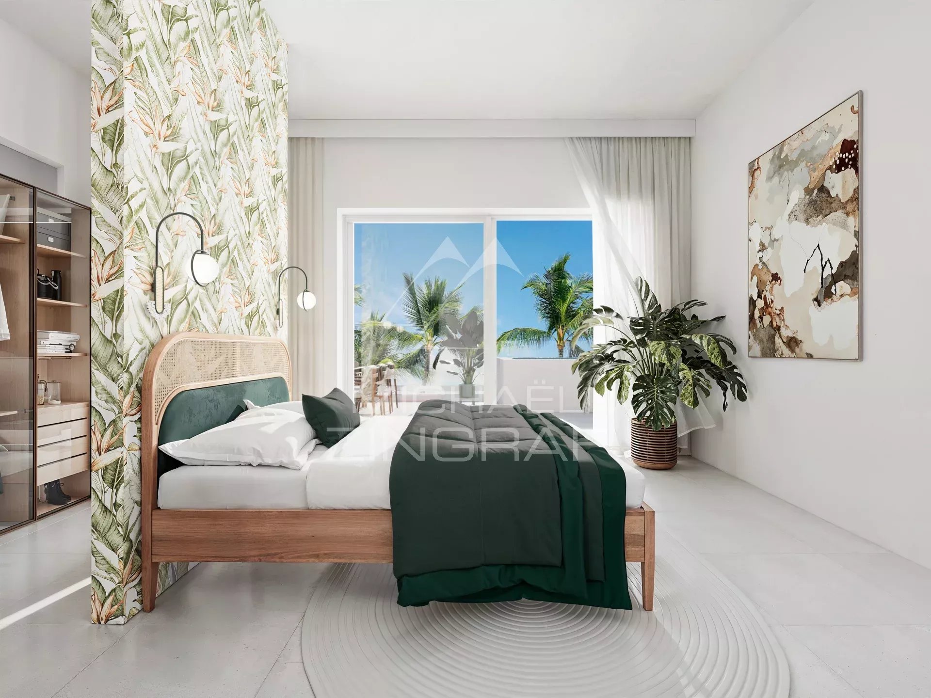 Élégant Appartement de 2 Chambres à Pointe aux Canonniers