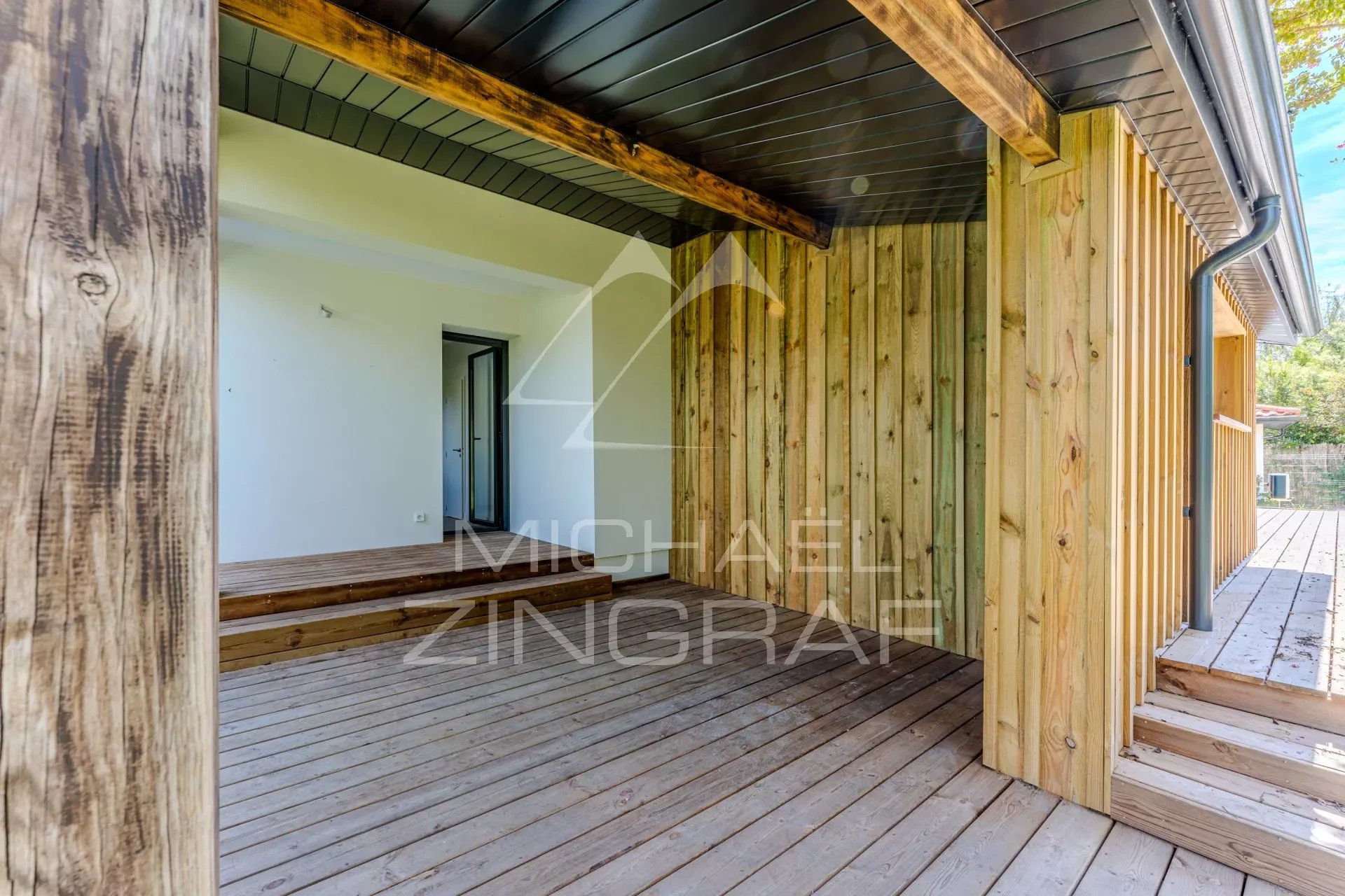 black chair and white table