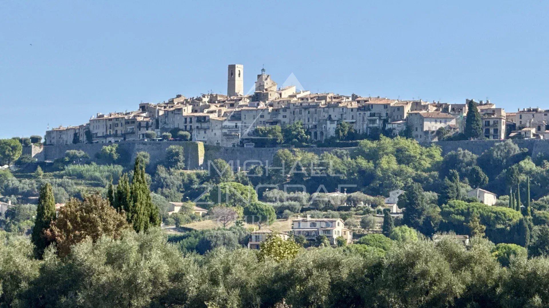 La Colle-sur-Loup: Zeitgenössische Villa mit Blick auf Saint-Paul-de-Vence