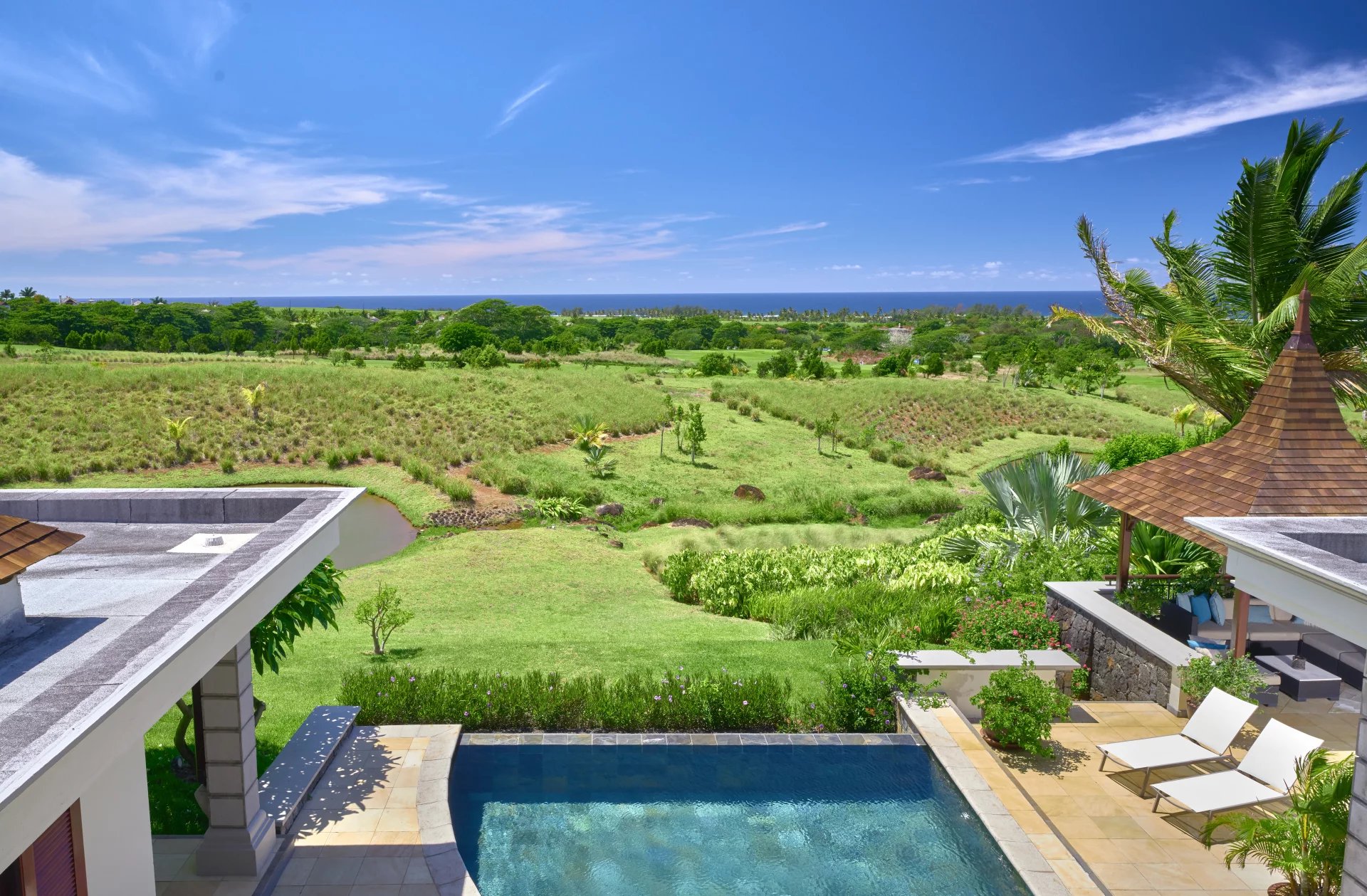 Mauritius -  Villa Sea view on a Golf resort- Bel ombre