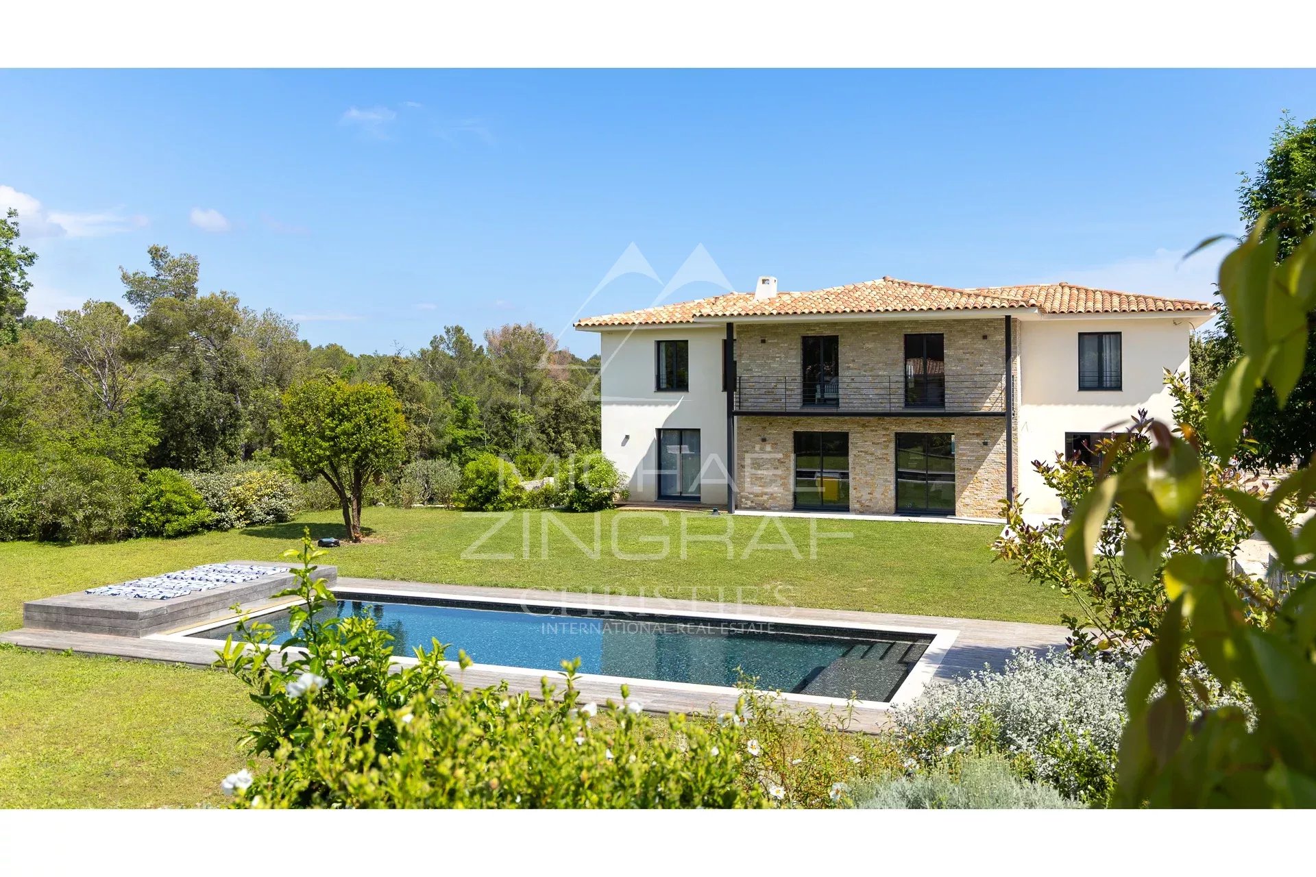black chair and white table