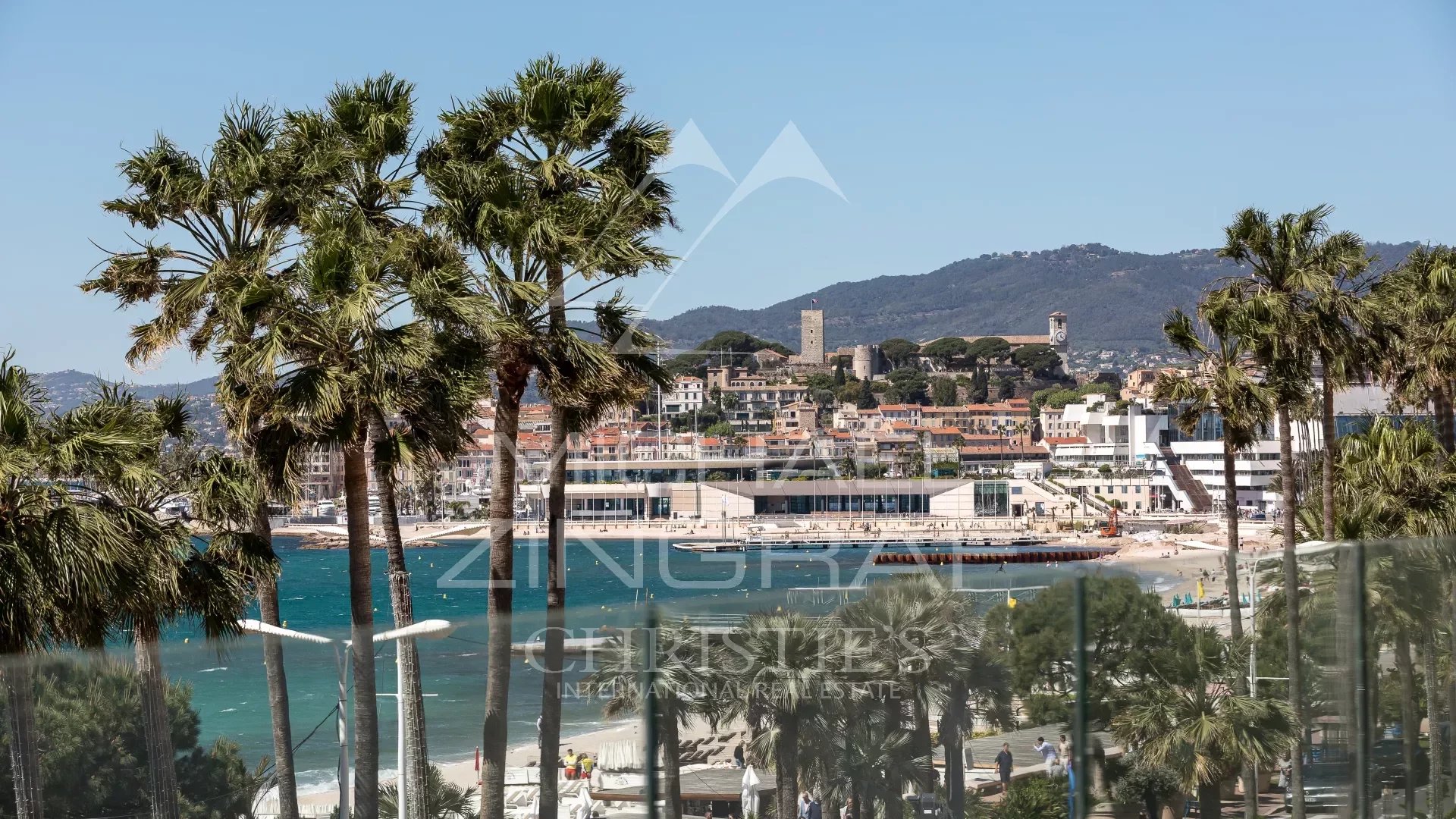 Cannes - Croisette - Vue mer panoramique