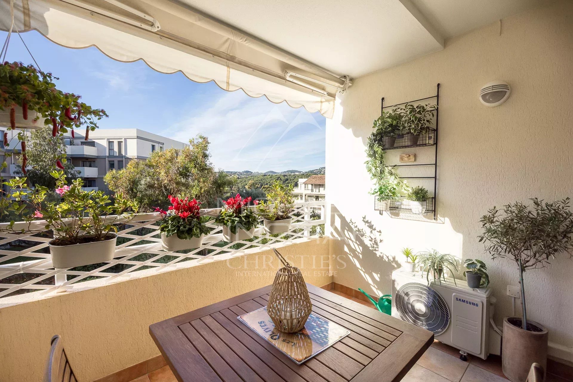 black chair and white table