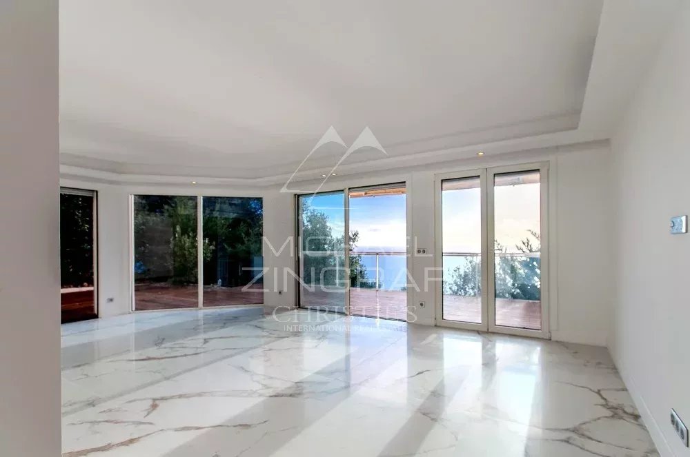 Wohnung mit Garten in der Nähe von Monaco und Meerblick