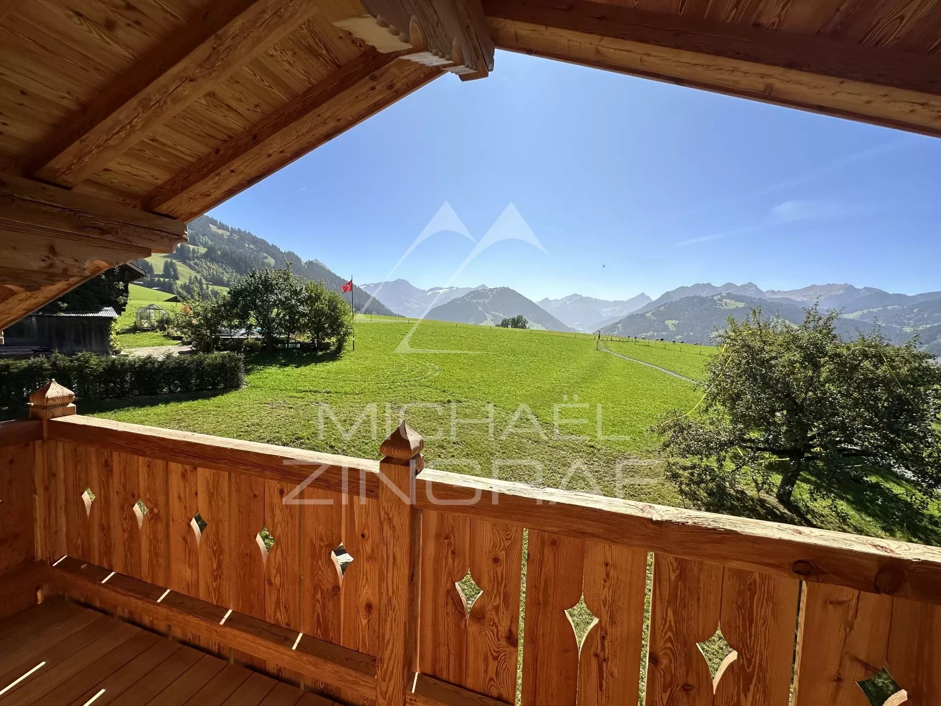 Chalet for rent in Gruben with stunning view