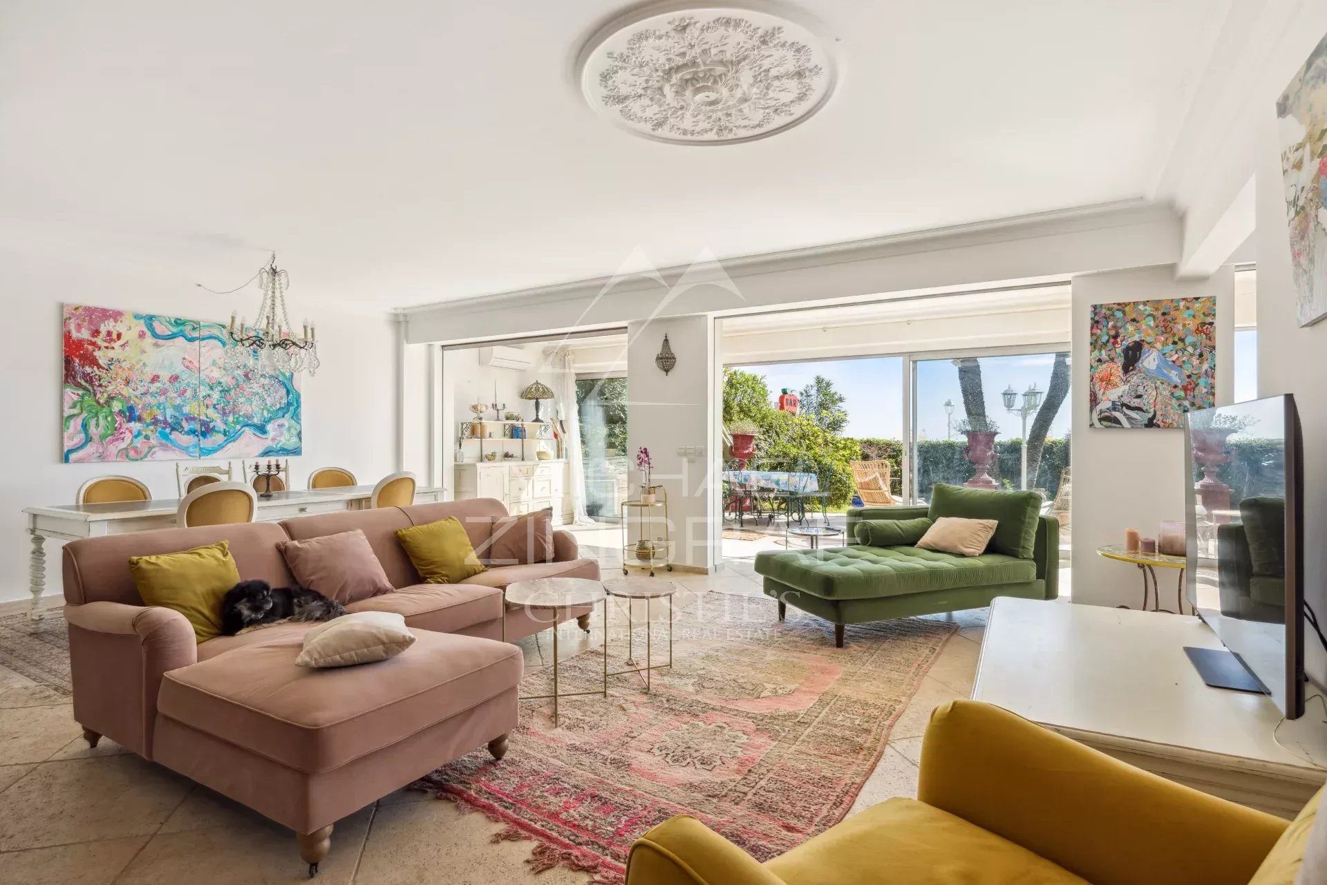 Cannes Palm Beach - Face à la mer, magnifique rez-de-jardin