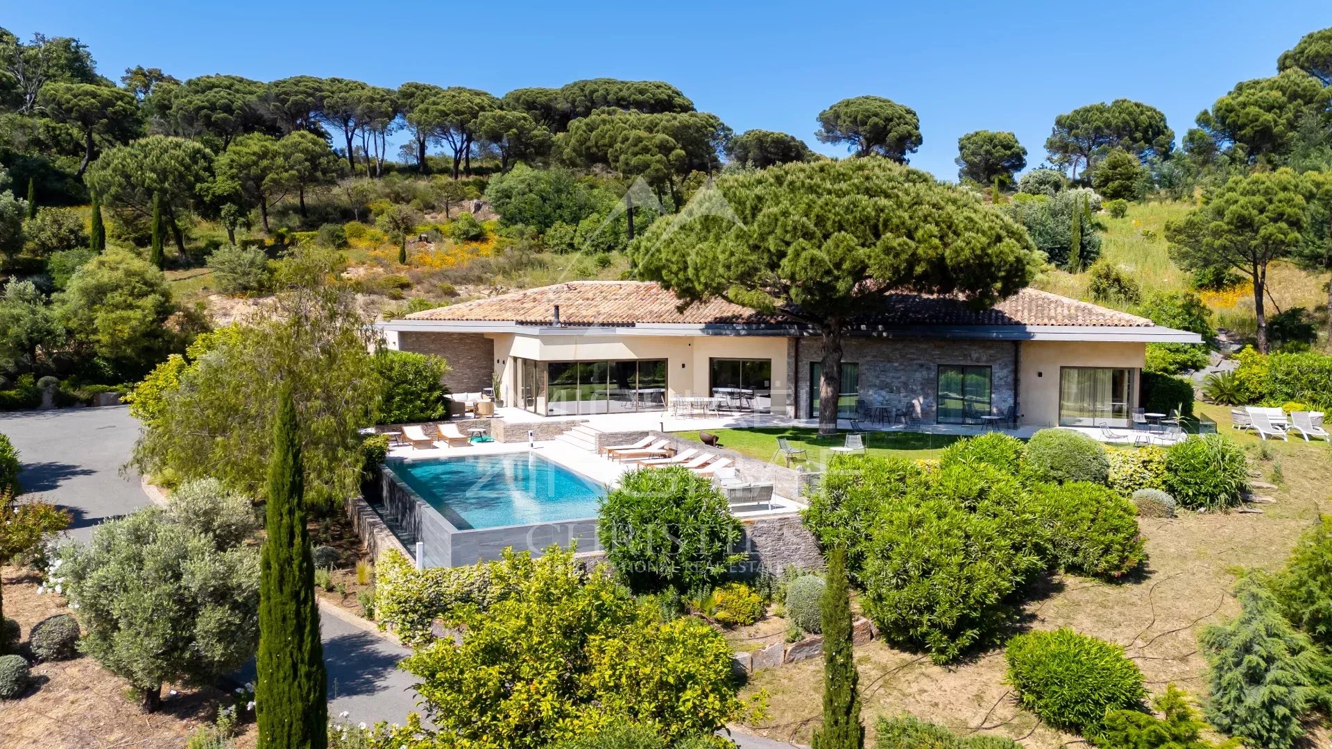 black chair and white table
