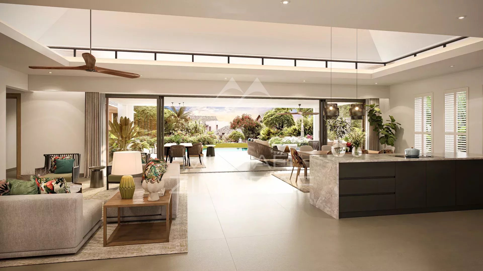 Villa Sur Golf Estate -4 chambres - Mont Choisy