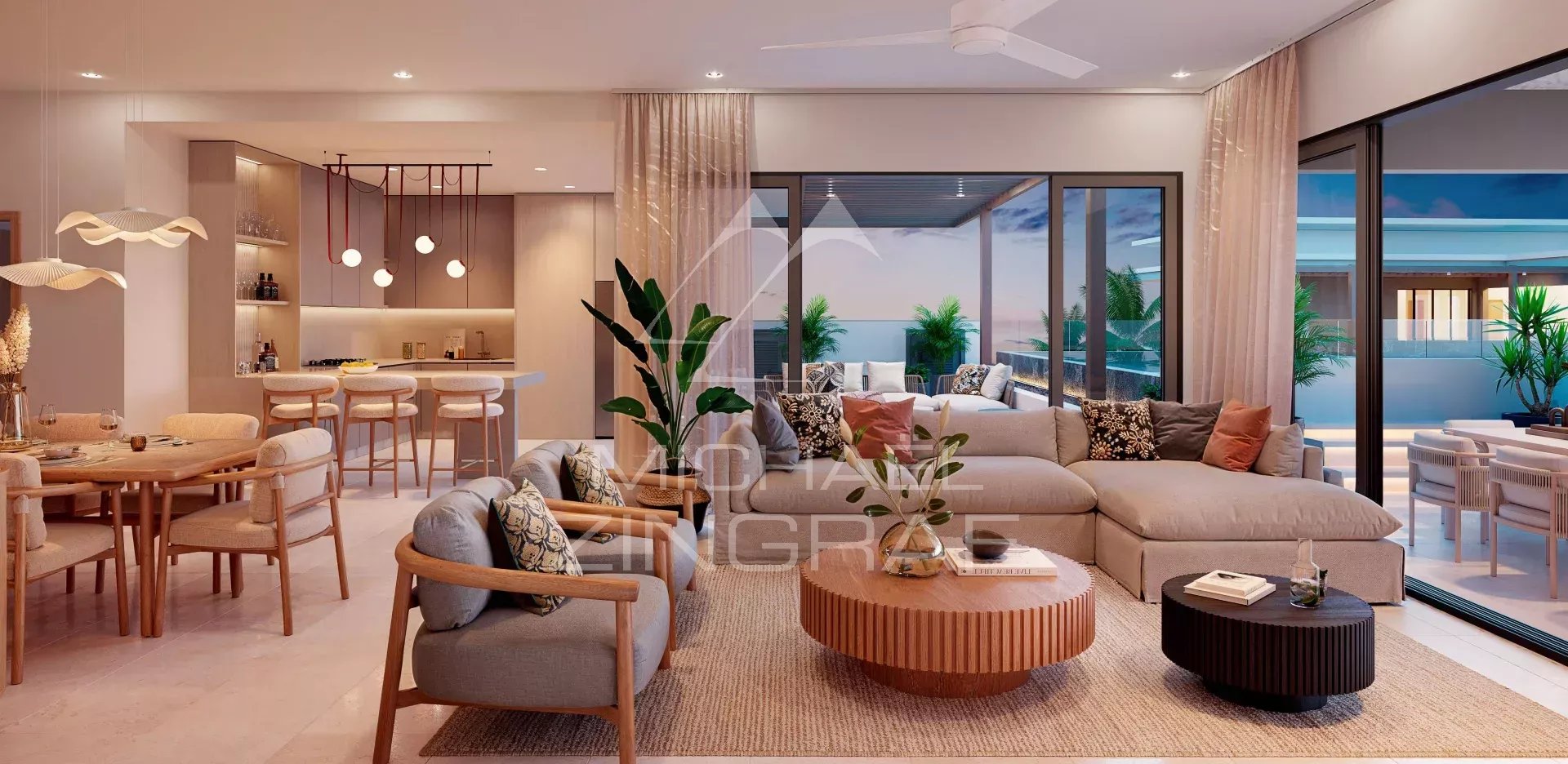 Penthouse de Luxe de 3 Chambres avec Rooftop privée – Belle Mare