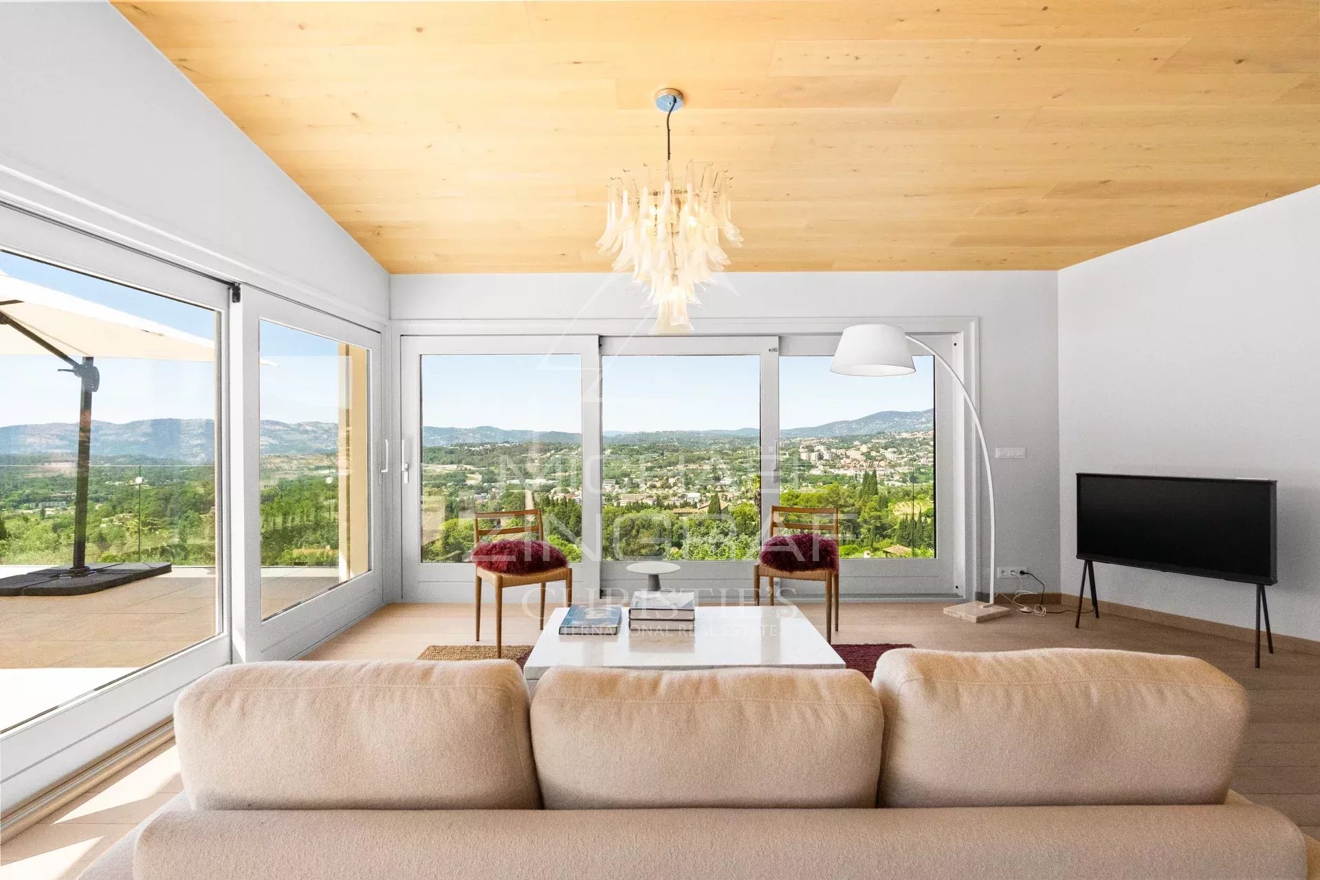 Proche Valbonne - Villa contemporaine avec vue panoramique - 4 chambres