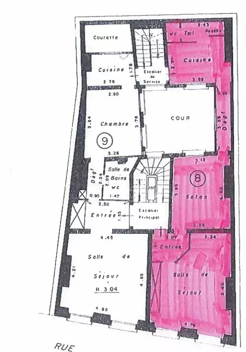 Exclusivité - Rue Saint Honoré - 2 pièces - Parfait état - Clim