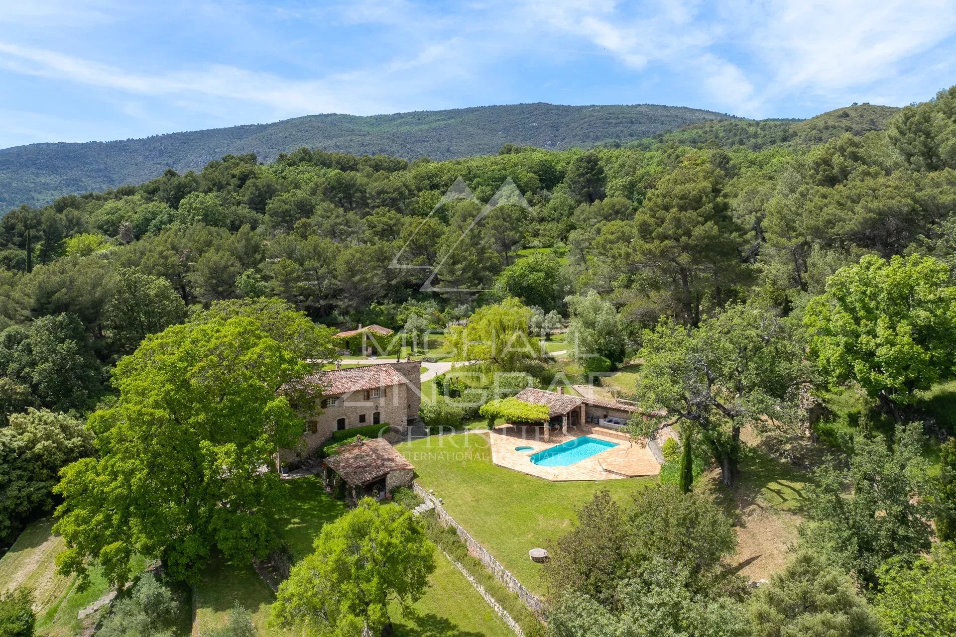 black chair and white table