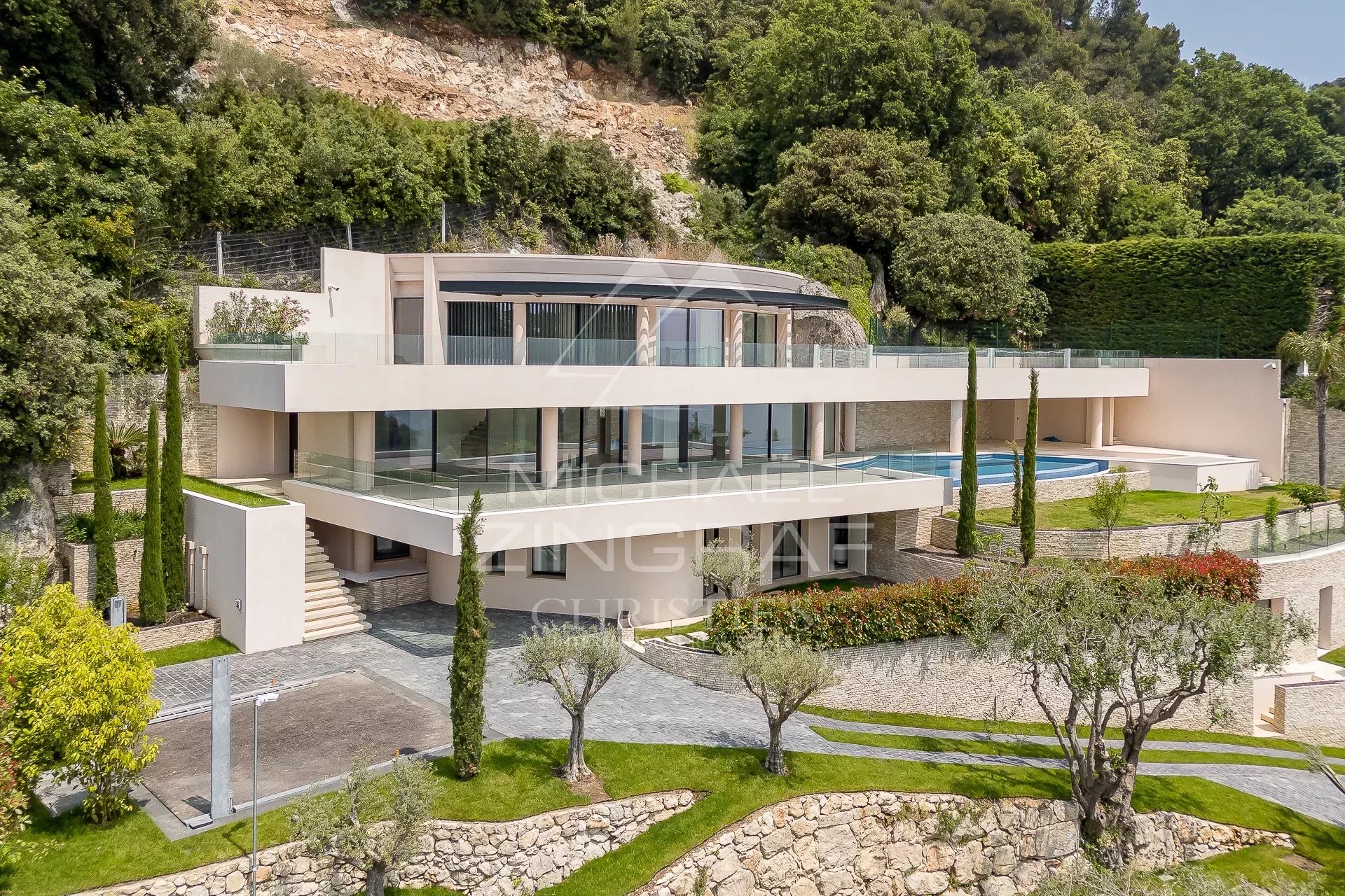 Villefranche-sur-mer - Villa contemporaine avec vue mer panoramique