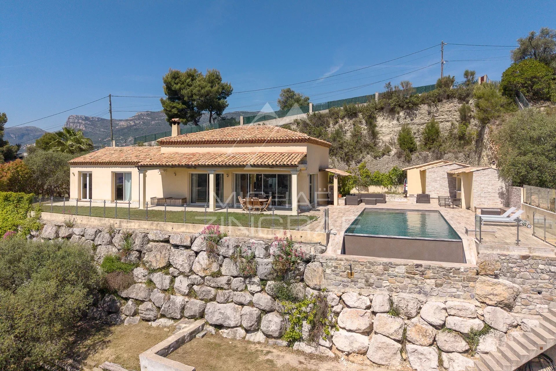 Nice - Saint-Roman de Bellet - Stunning property with a pool and panoramic views