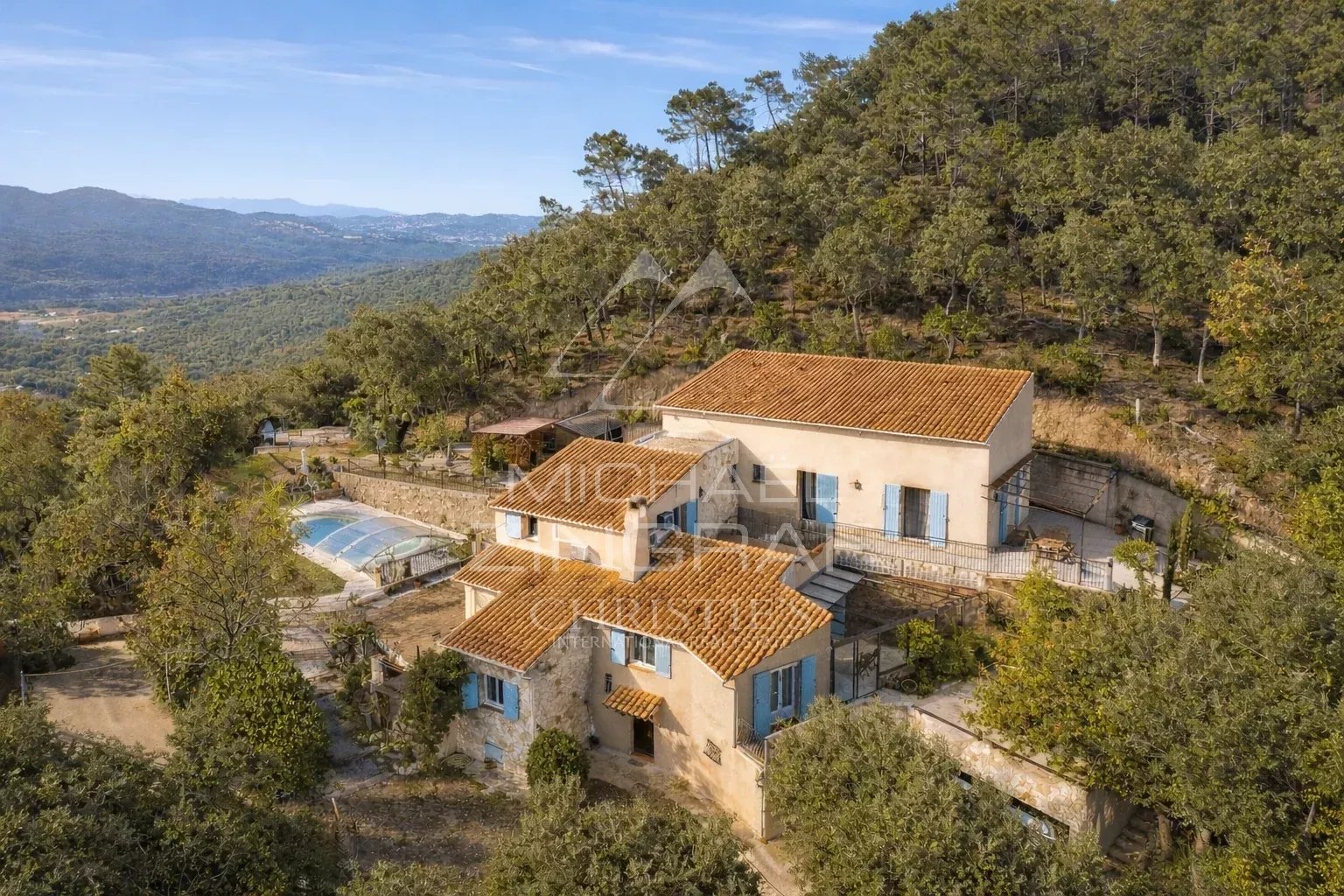 black chair and white table