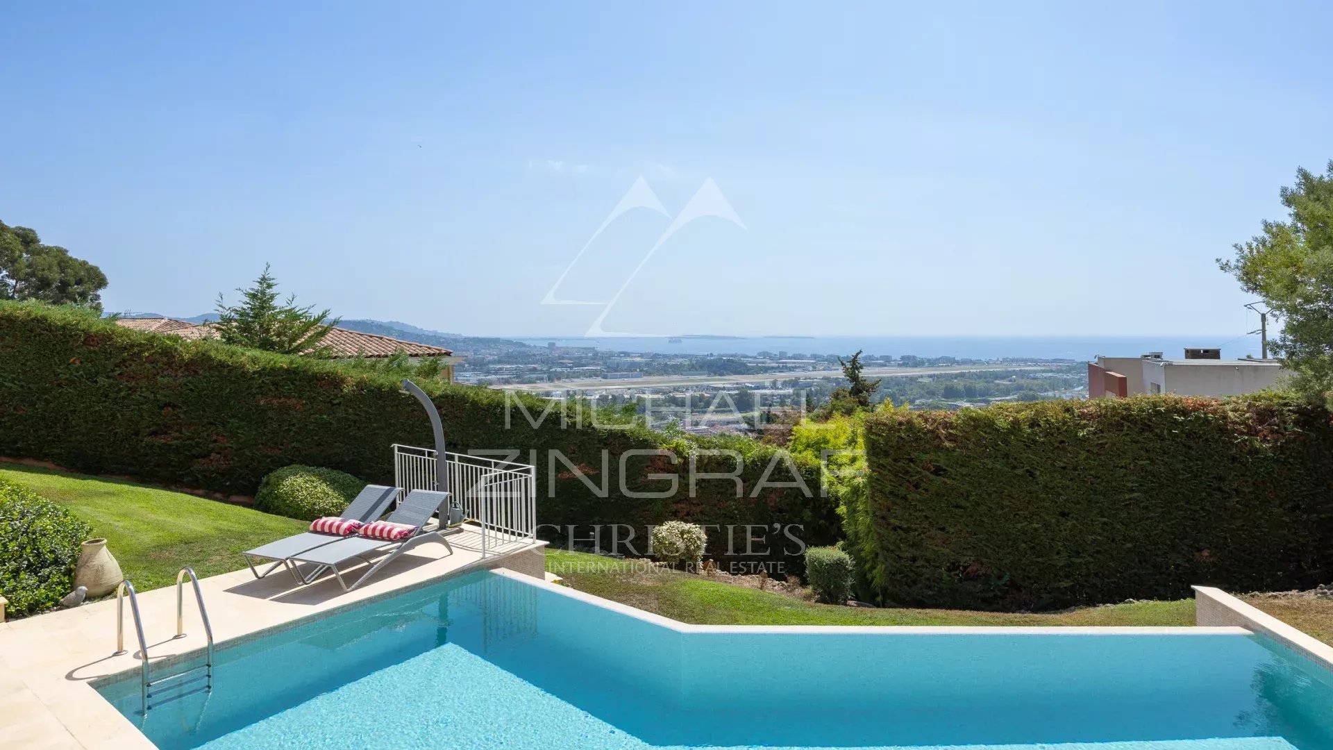 Mandelieu la Napoule - PROPRIÉTÉ VUE MER DANS DOMAINE PRIVÉ - Proche Cannes