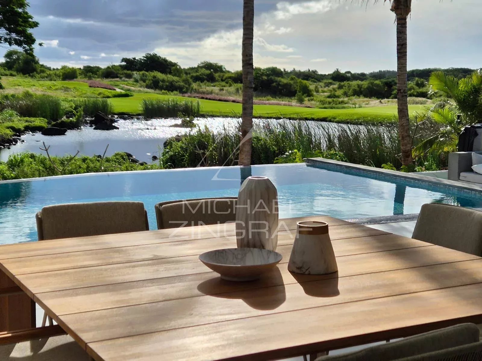 Contemporary Villa with Pool at Mon Choisy Golf