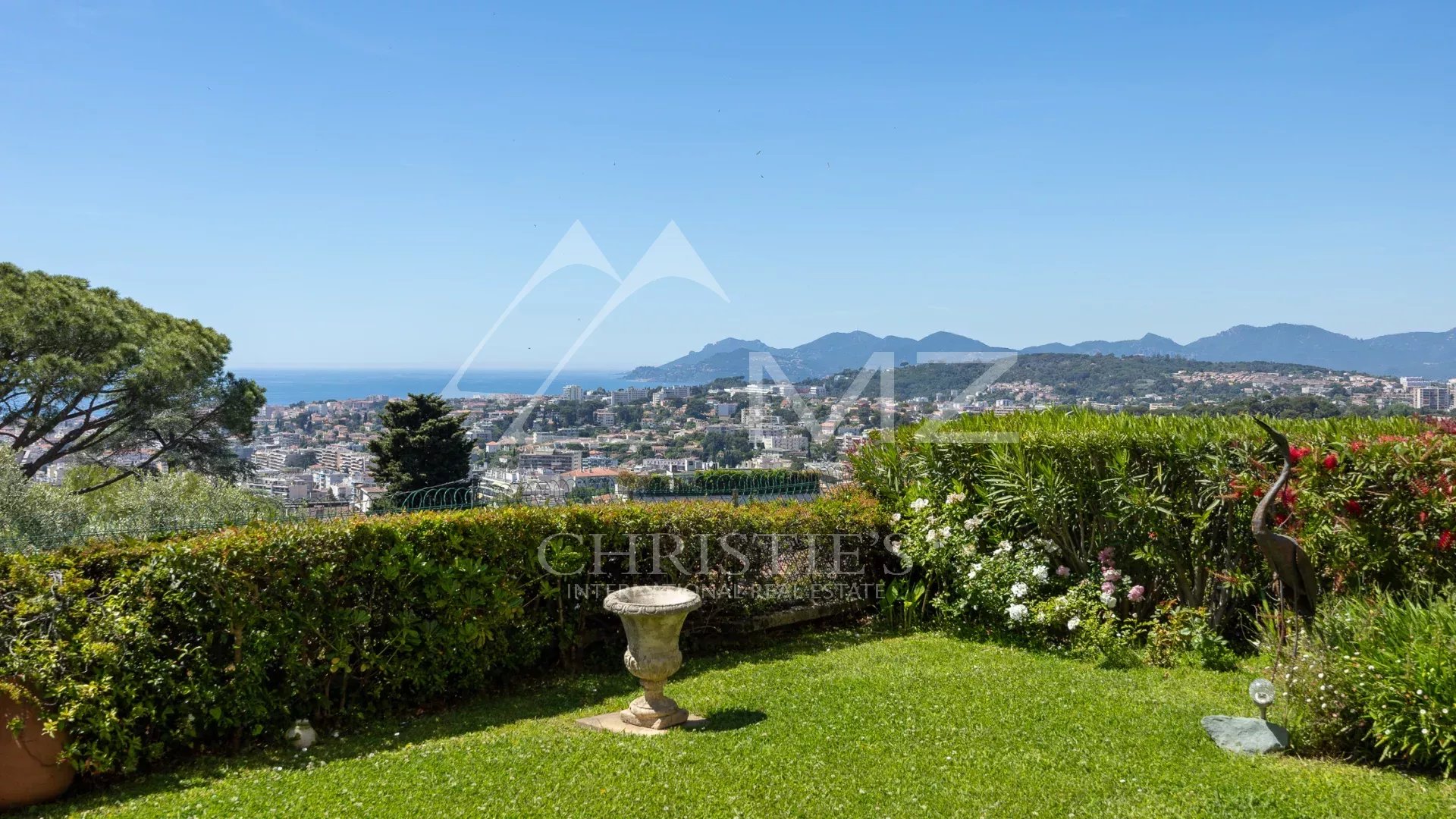 Stunning views from this elevated garden-level flat