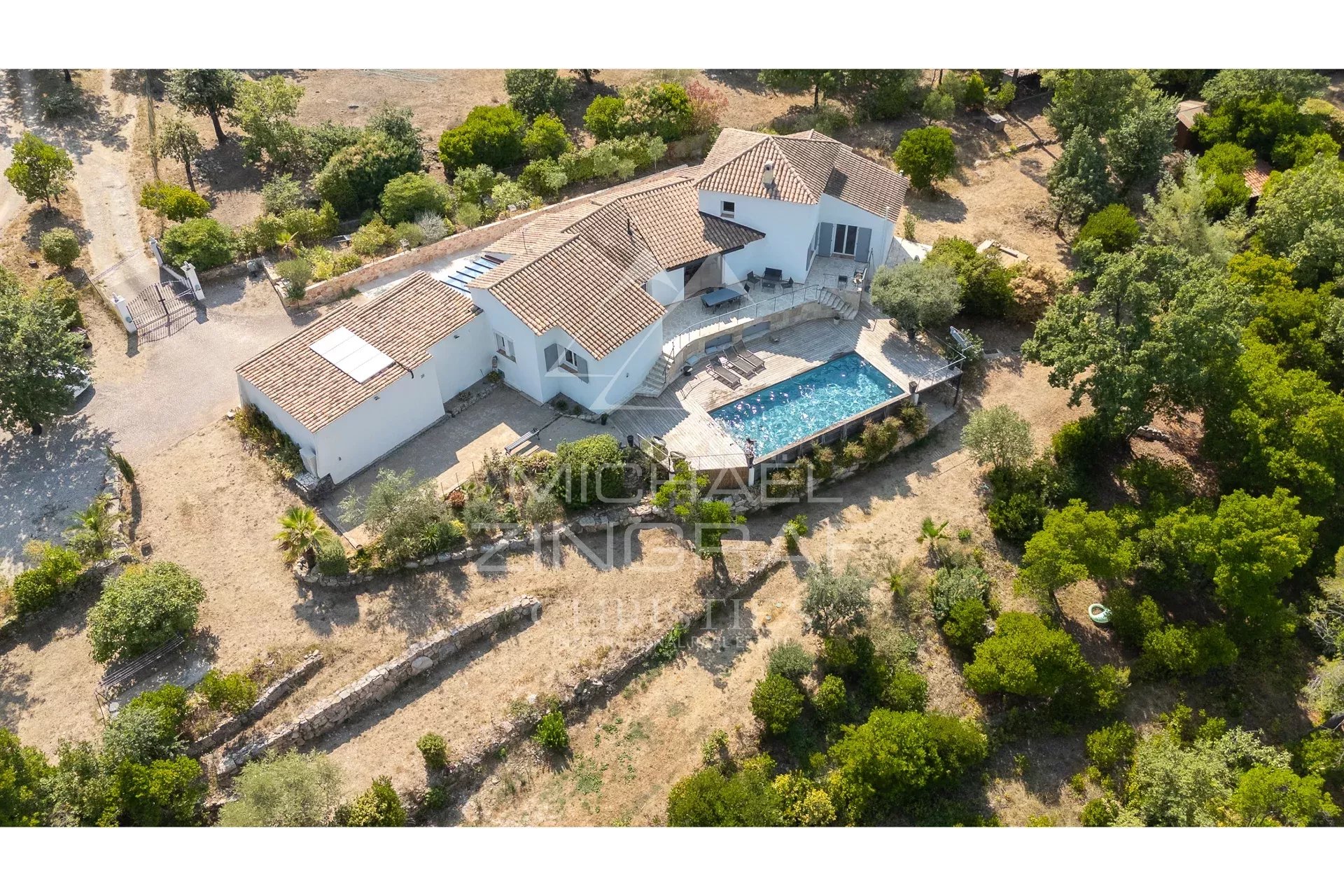 black chair and white table