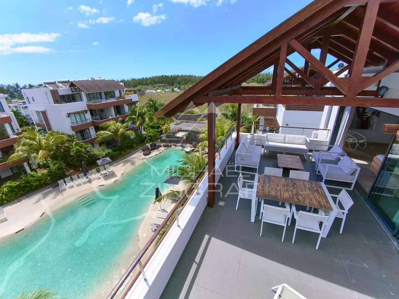 Penthouse mit 2 Schlafzimmern in Mont Choisy