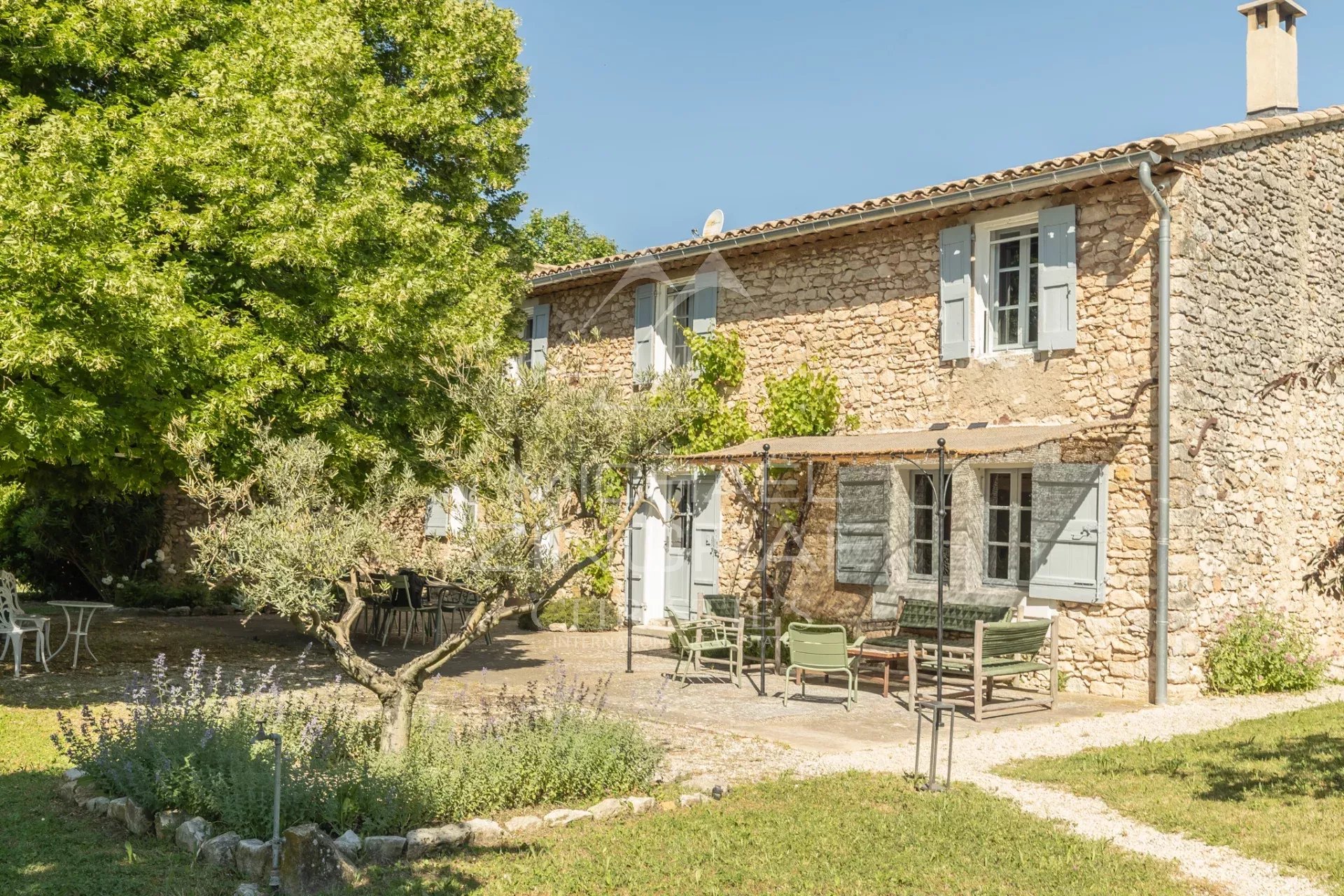 black chair and white table