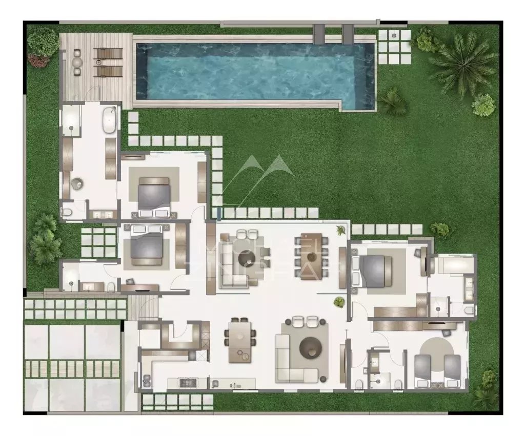 Villa de Luxe de 4 Chambres à Balaclava – Vue sur l'Océan, Piscine Privée et Prestations 5 Étoiles