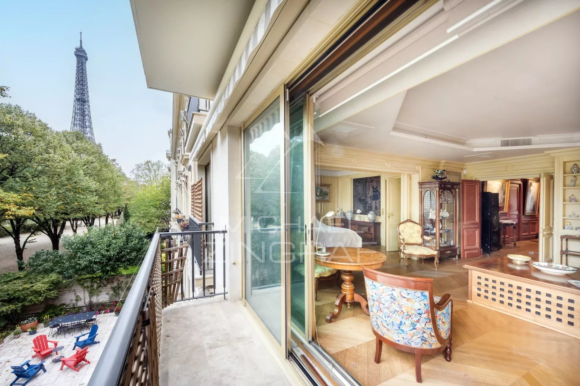 Location 4 chambres - Emile Deschanel - Vue Tour Eiffel - Climatisation - Bail Code Civil