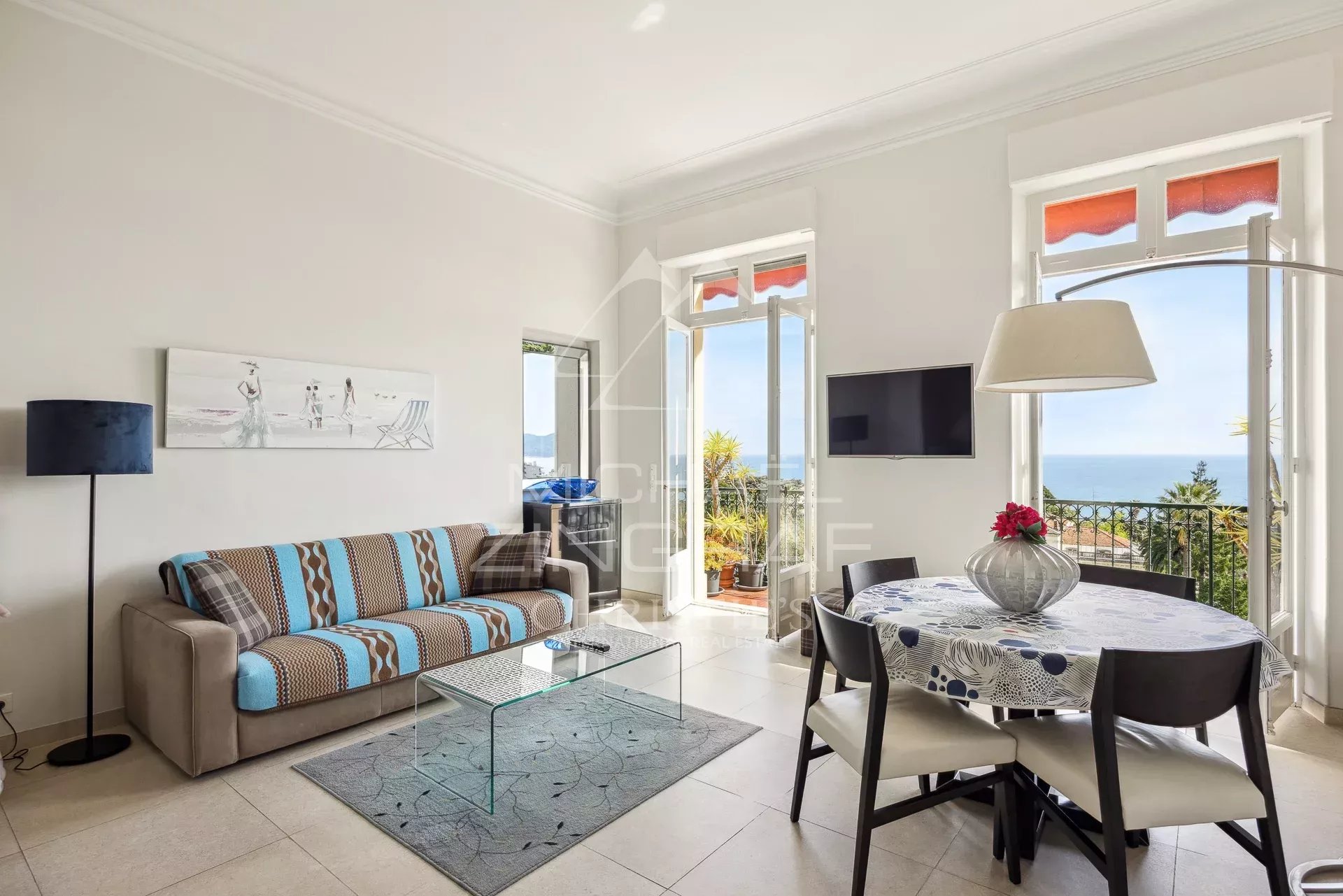 Cannes - Croix des Gardes - 3 pièces vue mer Panoramique