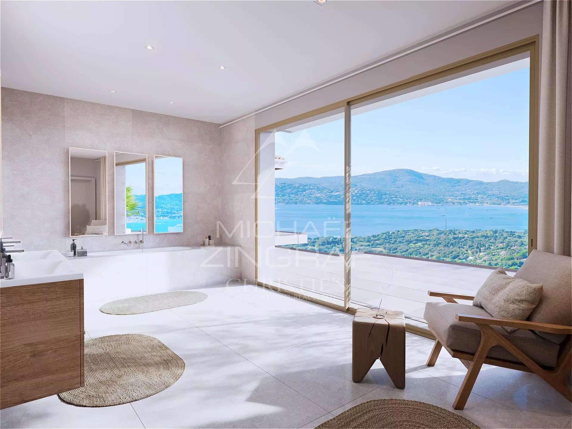 Grimaud - Villa d'Exception  "Les Canebiers" avec Vue Mer panoramique sur le Golfe de Saint-Tropez