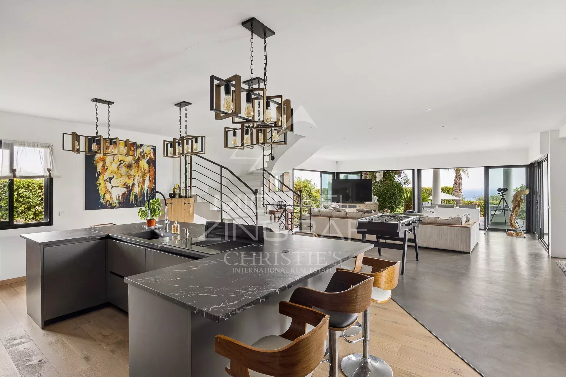 Proche Nice - Domaine privé et vue mer panoramique
